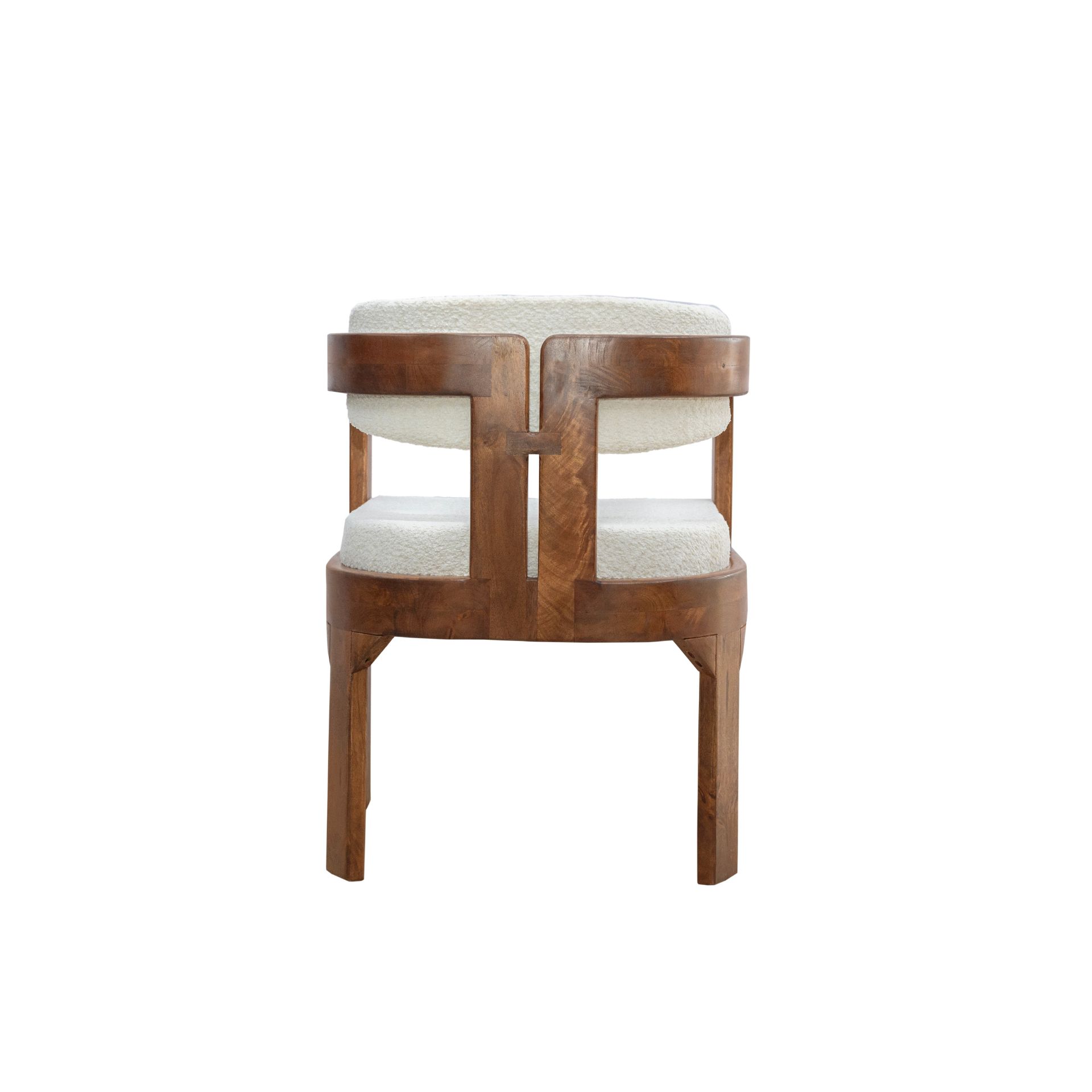 Silla de comedor de madera de mango Brislava 55x55x76cm Clau&Chloe