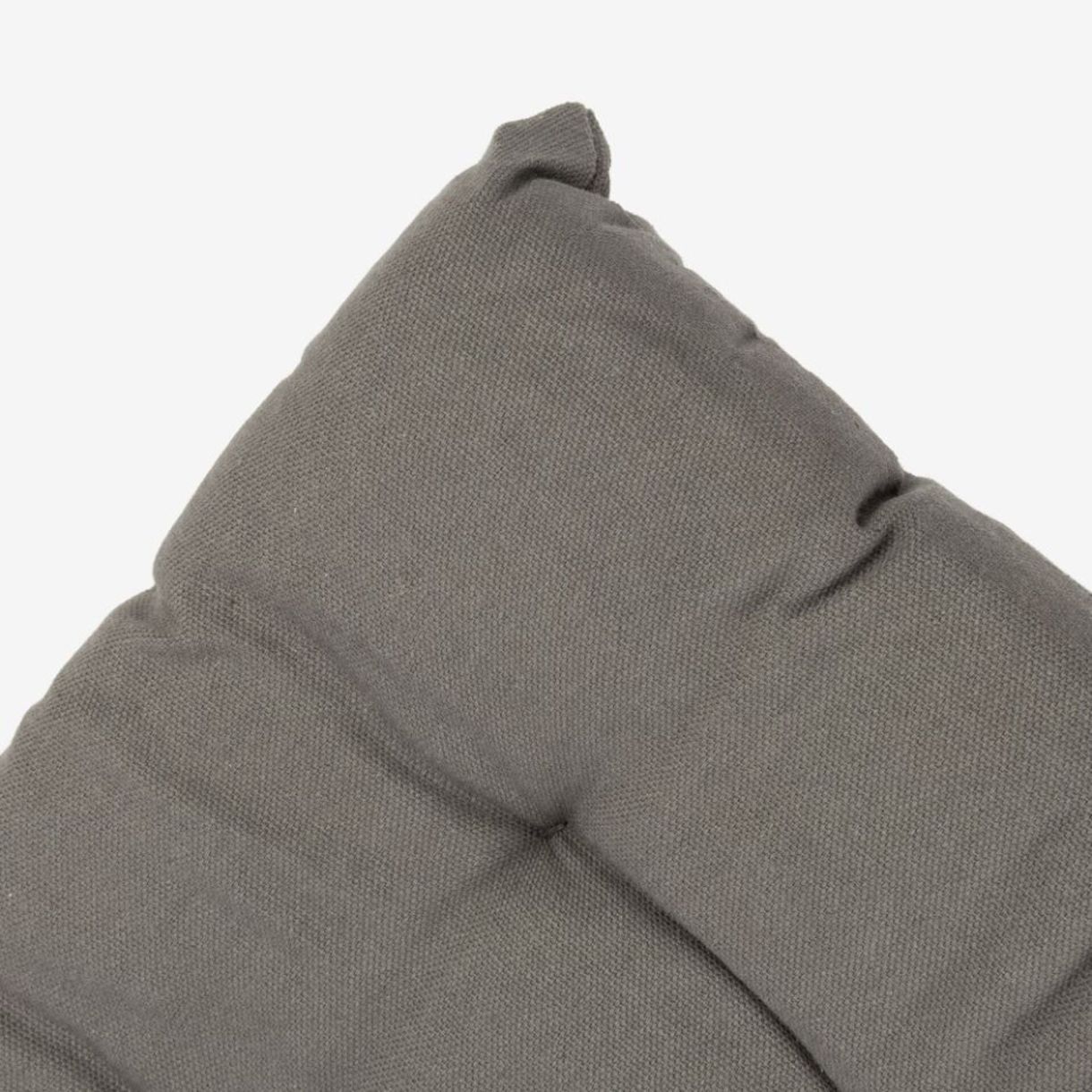 Coj&iacute;n para silla de algod&oacute;n gris 38x38x6cm