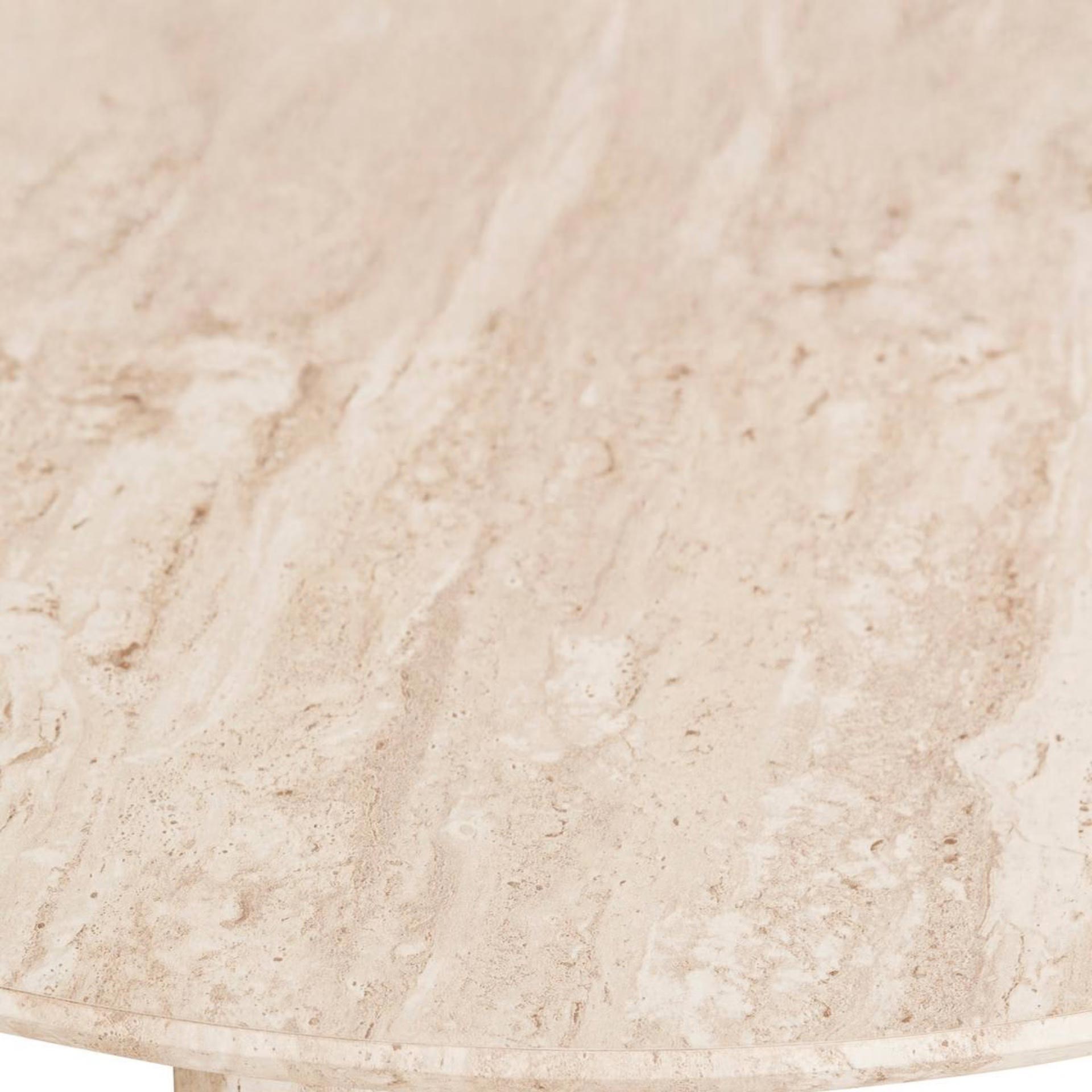 Mesa de comedor de madera efecto travertino Elva 180x90cm