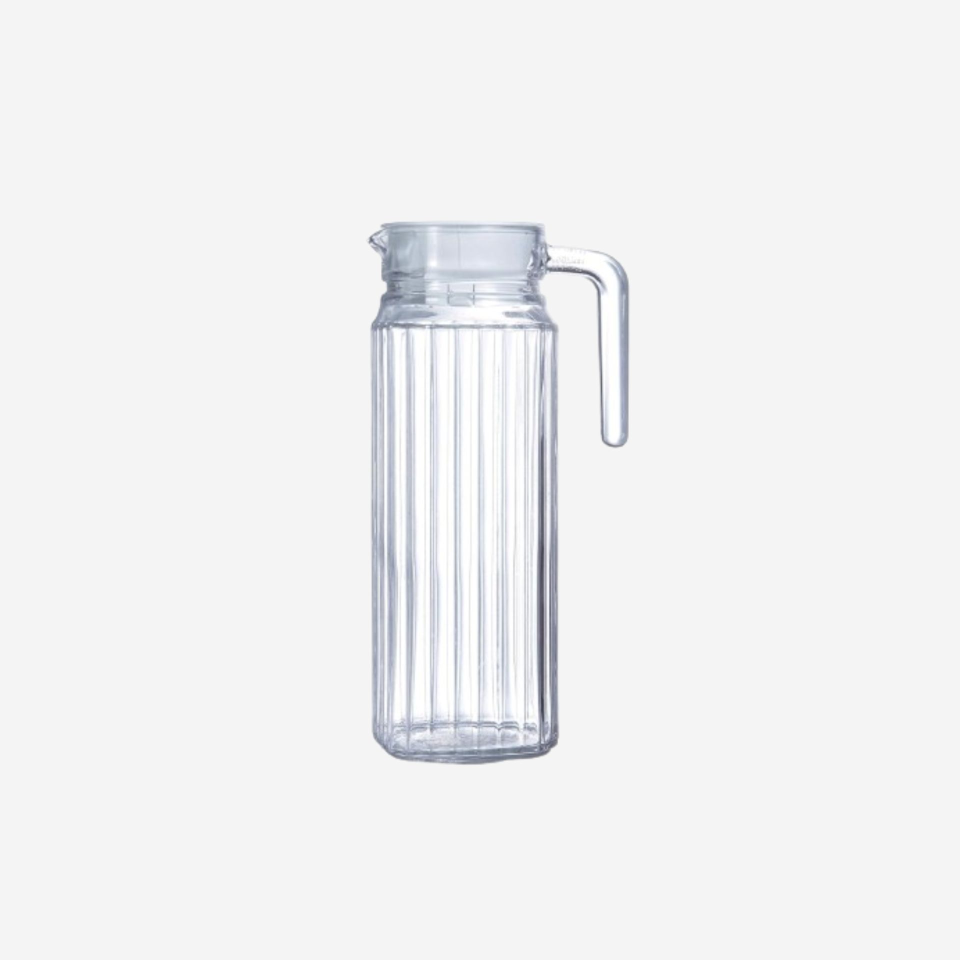 Jarra de agua de cristal con tapa Quadro 1,1L