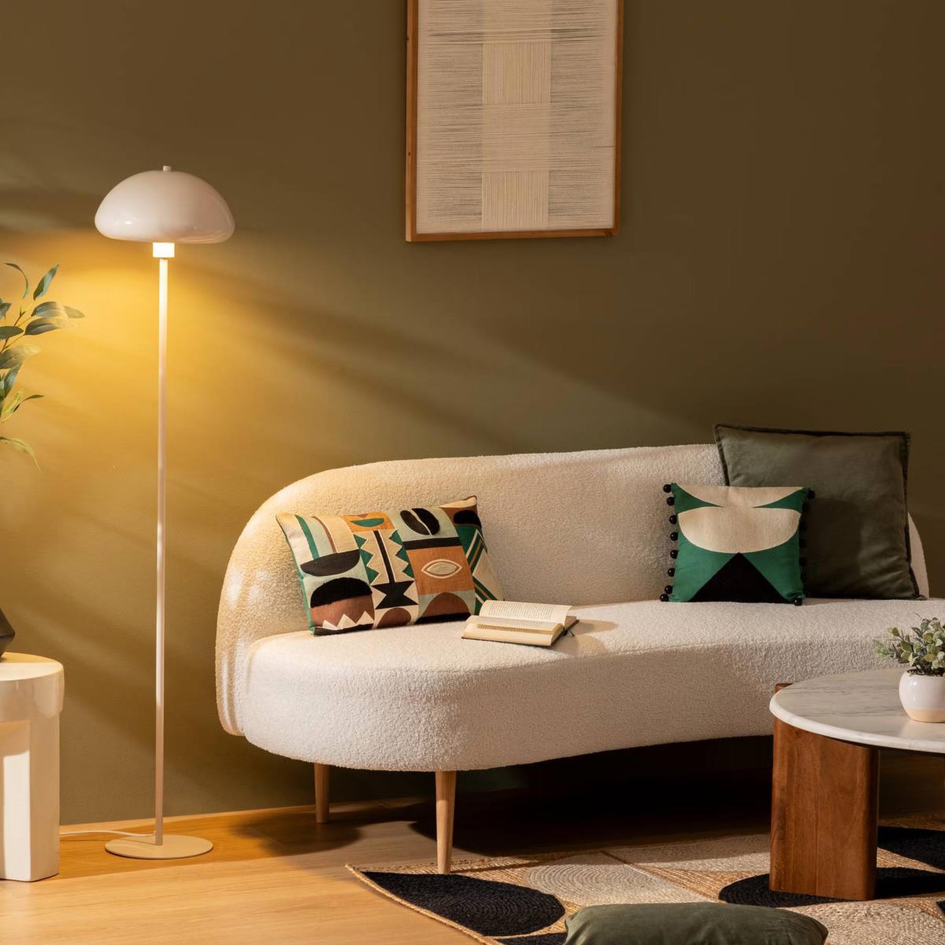L&aacute;mpara de pie Savio beige 140cm