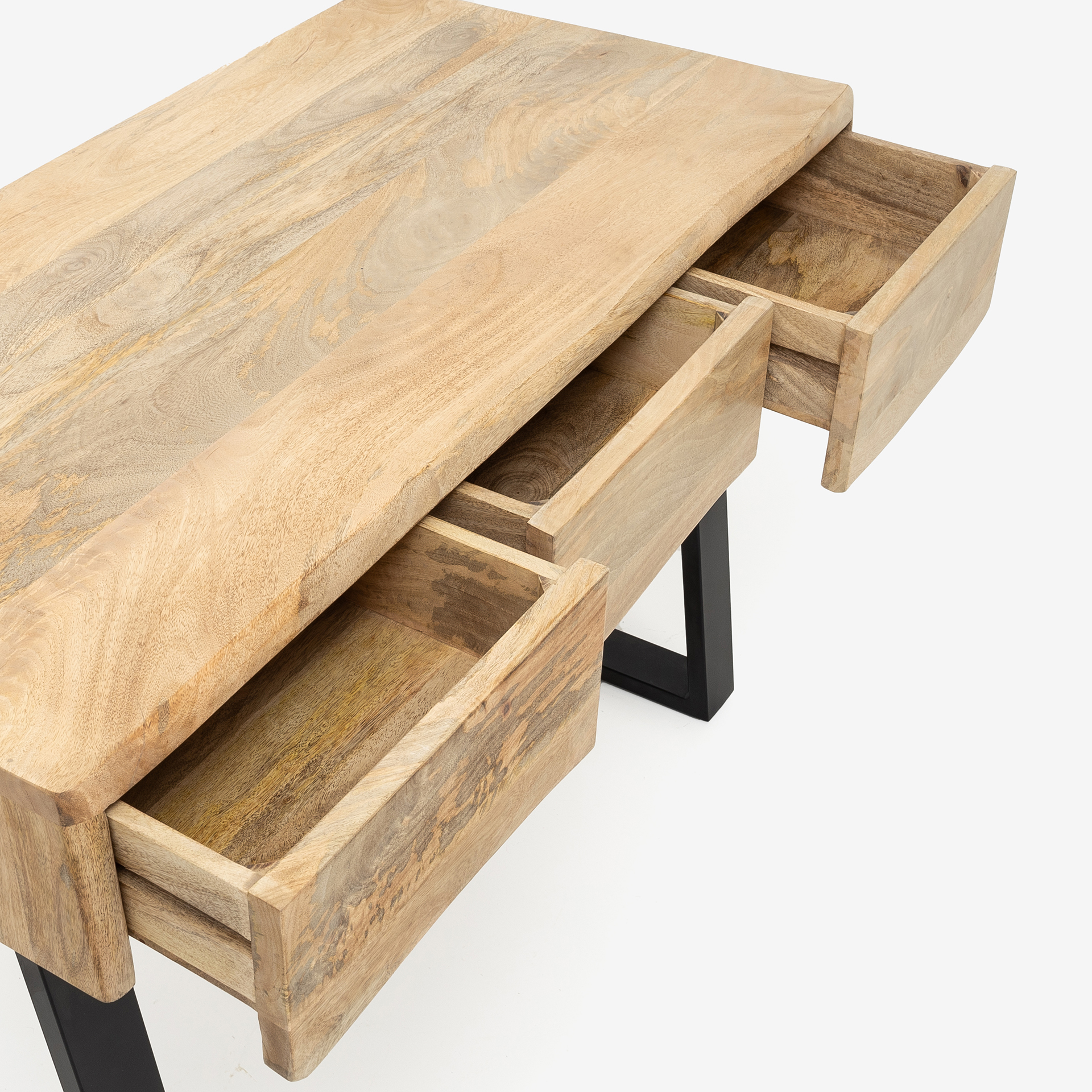 Escritorio de madera de acacia Jaipur 120x60x80cm