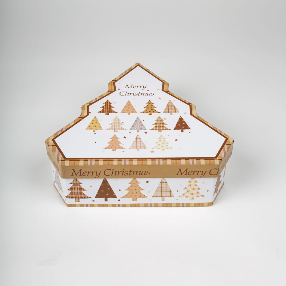 Set de 6 bolas decorativas doradas Árboles 7,5cm