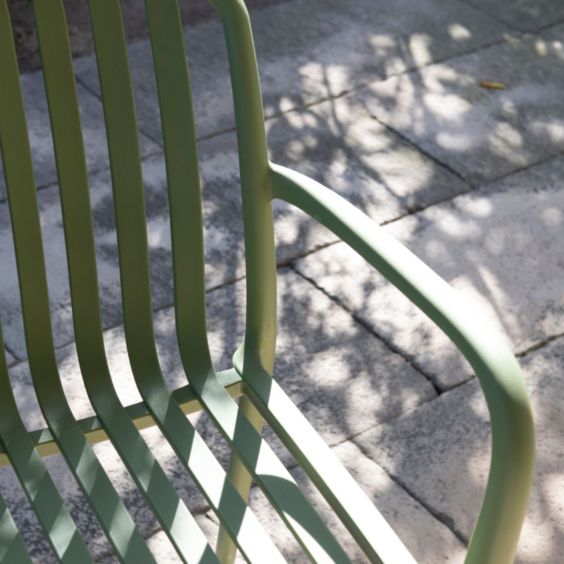 Silla de jardín verde Happel 55x81x57cm