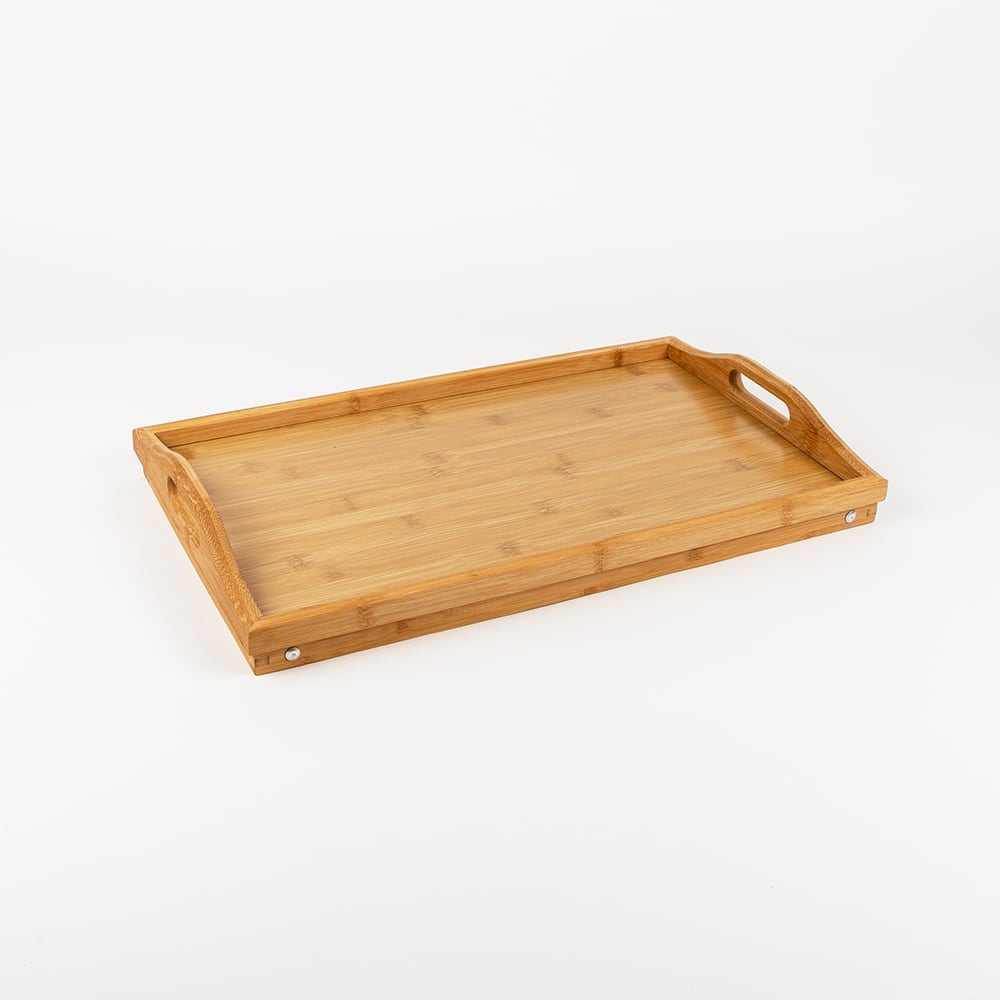Bandeja para cama de bamb&uacute; 50x30x19cm