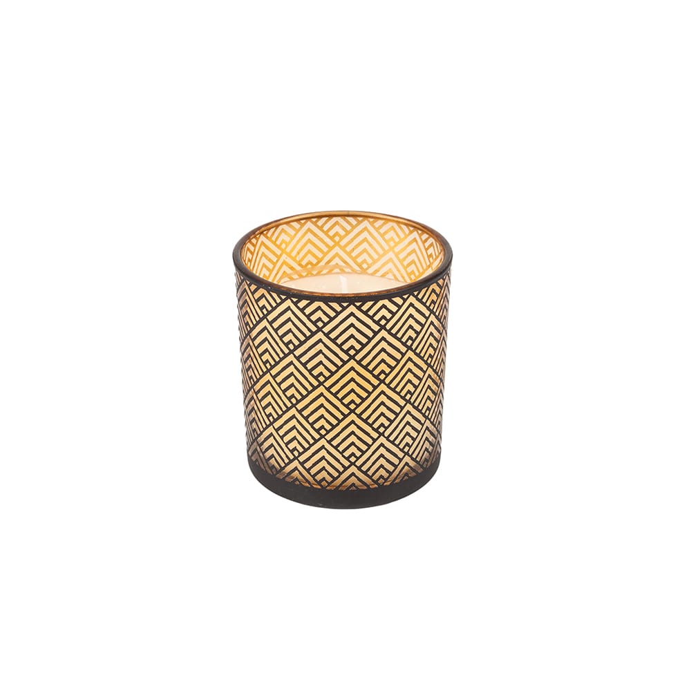 Vela con vaso de cristal 8cm