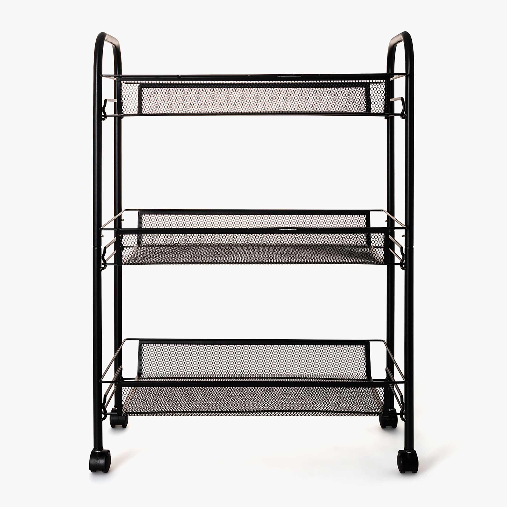Carro de cocina negro Gorlan 44x26x63