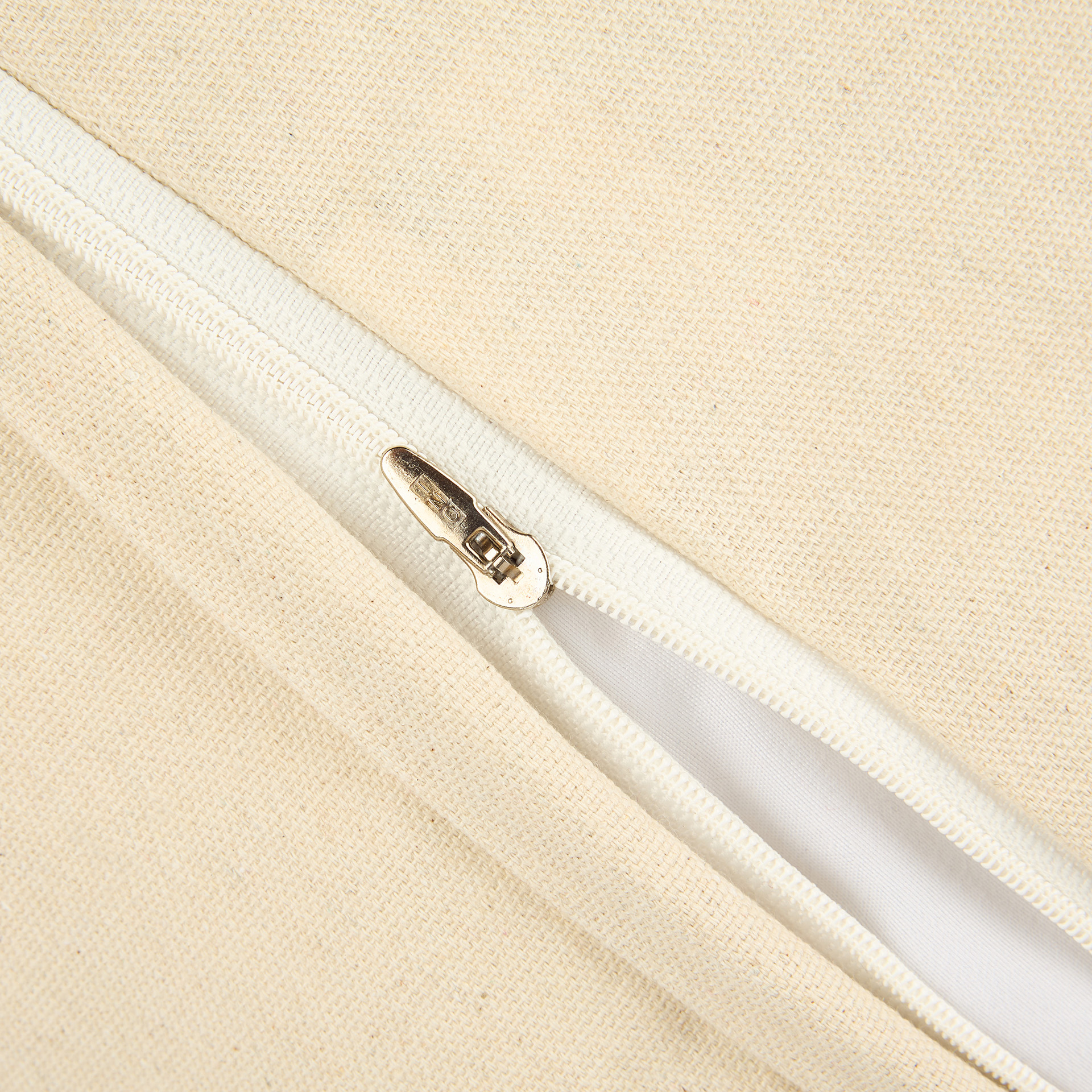 Funda de cojín de chenilla rayas Bahar 45x45cm