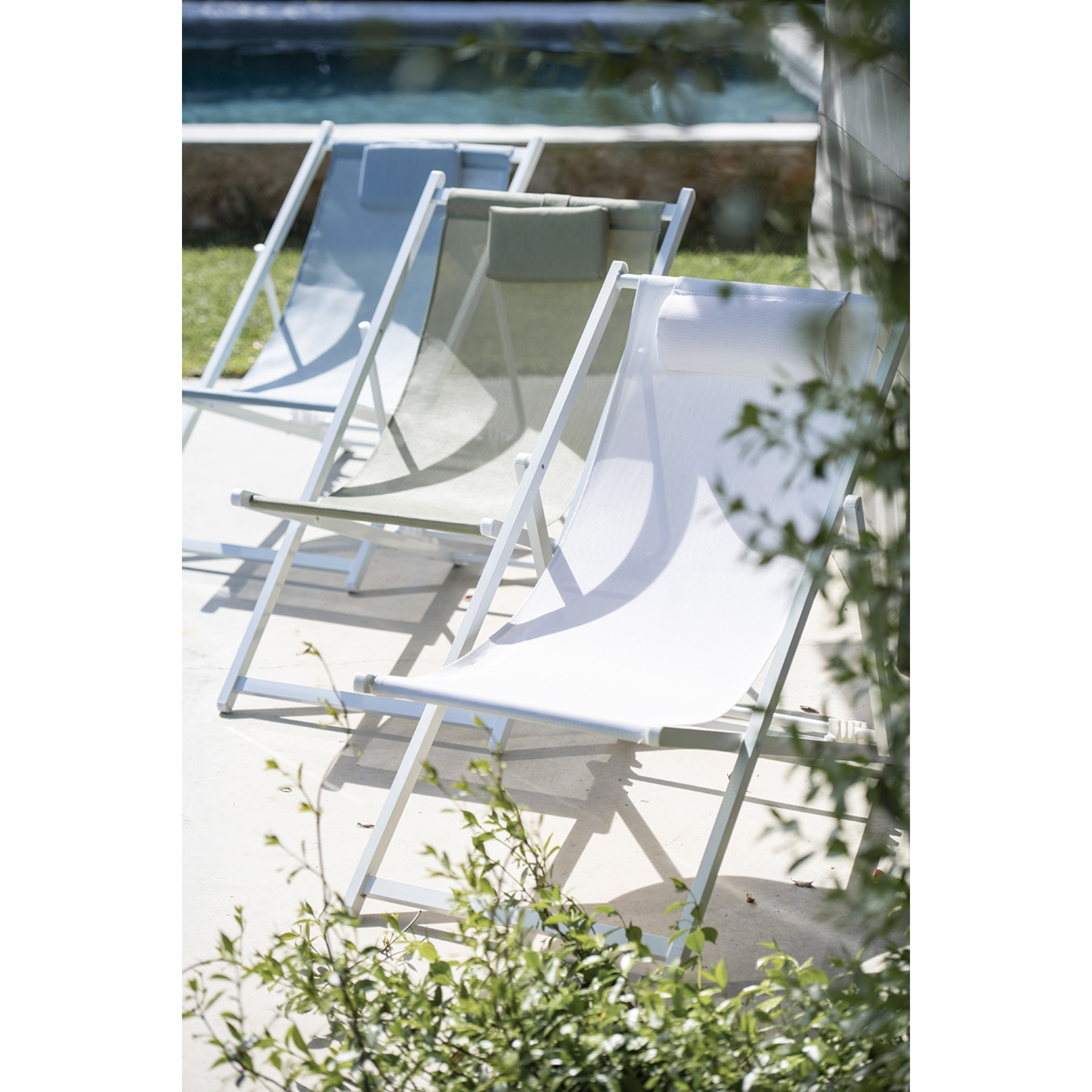 Hamaca de jard&iacute;n verde de aluminio Ereses 101cm