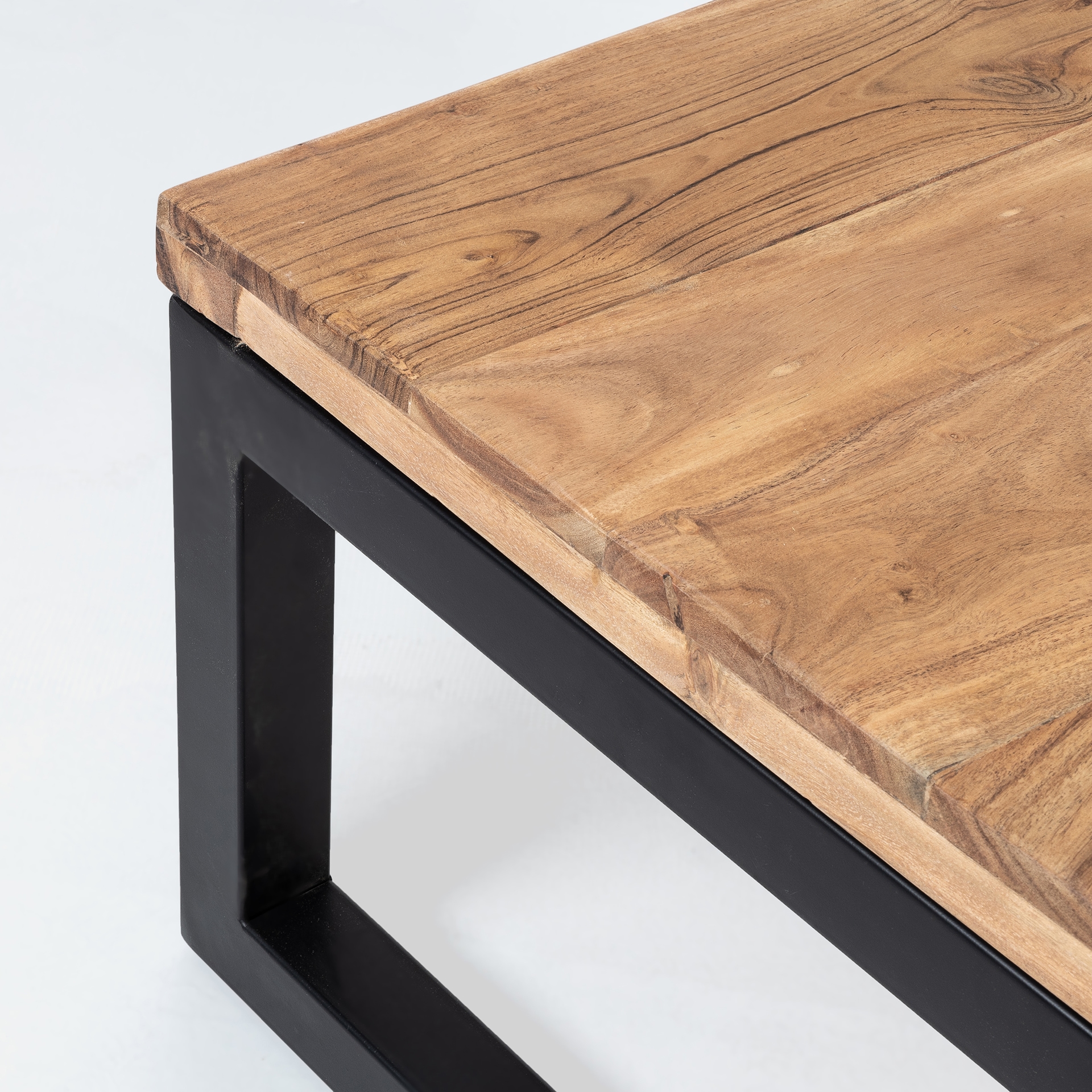 Mesa de centro de madera Gante de acacia 80x80x40cm