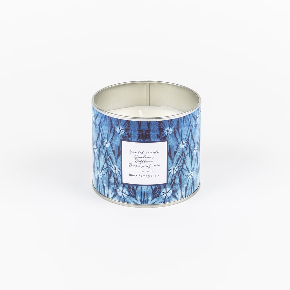 Vela con vaso de cristal aromática