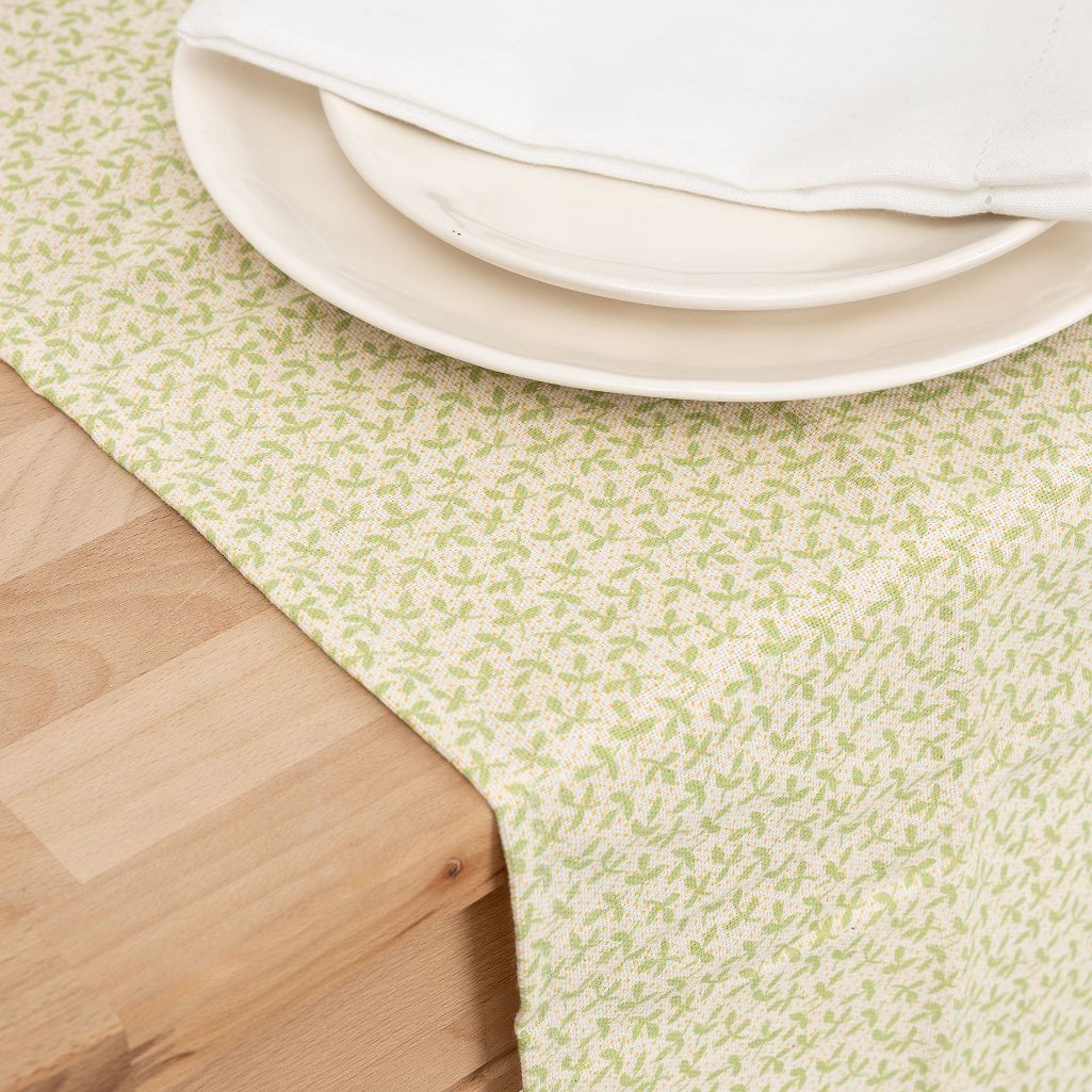 Camino de mesa de algod&oacute;n reciclado Fresno 55x140cm