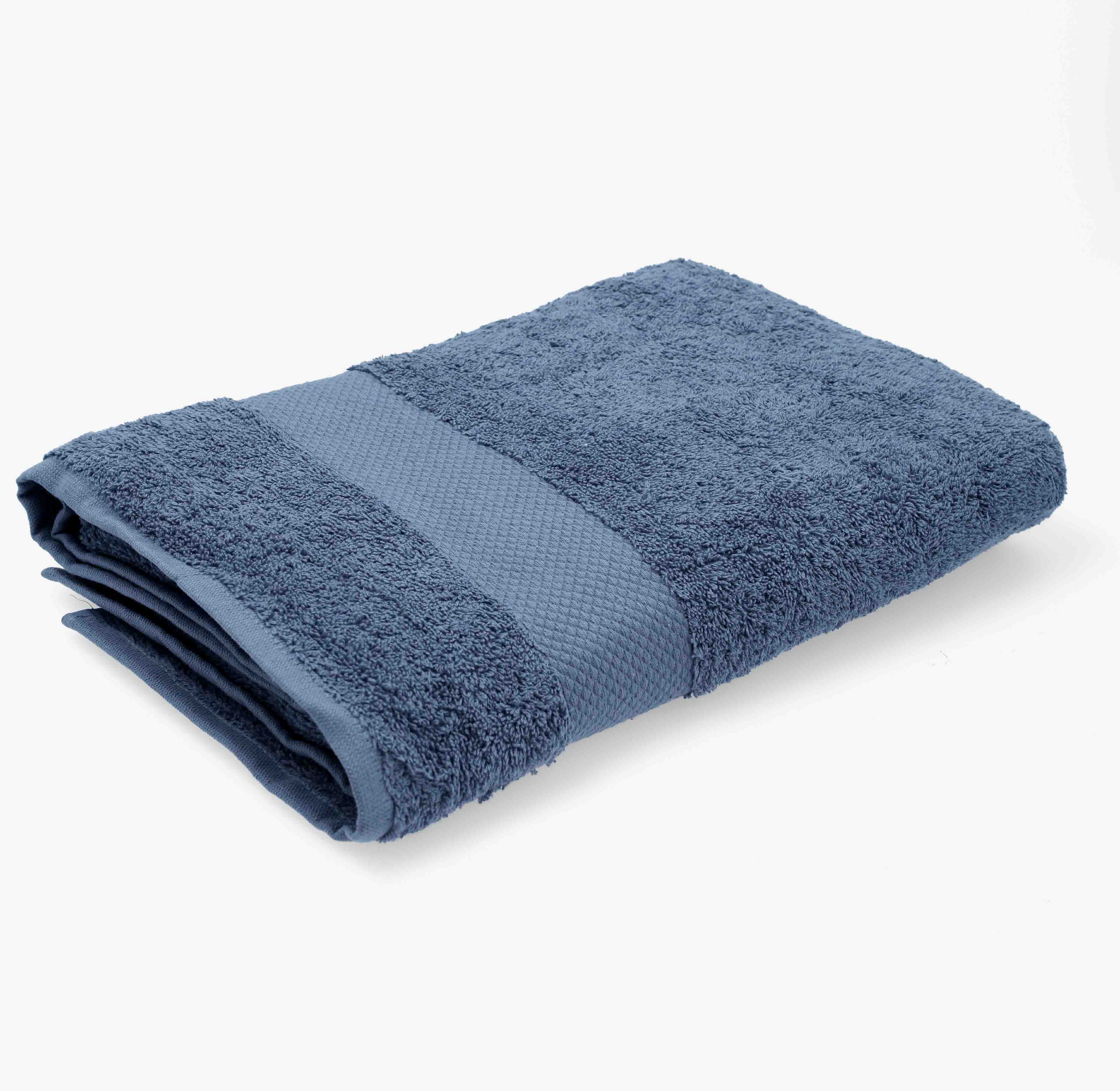 Toalla de ducha de algod&oacute;n 100% azul Armon&iacute;a 70x140cm - 500 g/m&sup2;