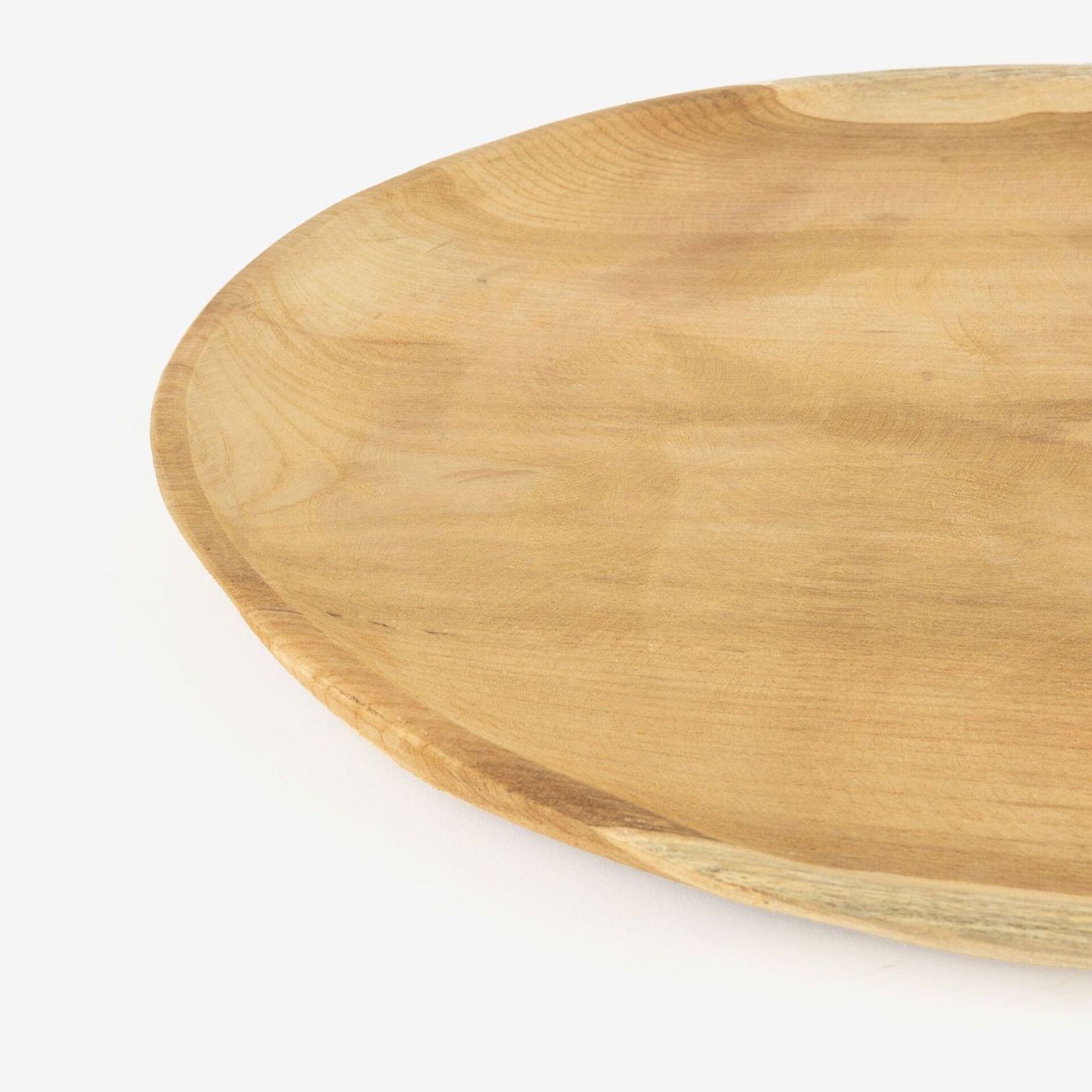 Centro de mesa de madera de teca Ø40cm