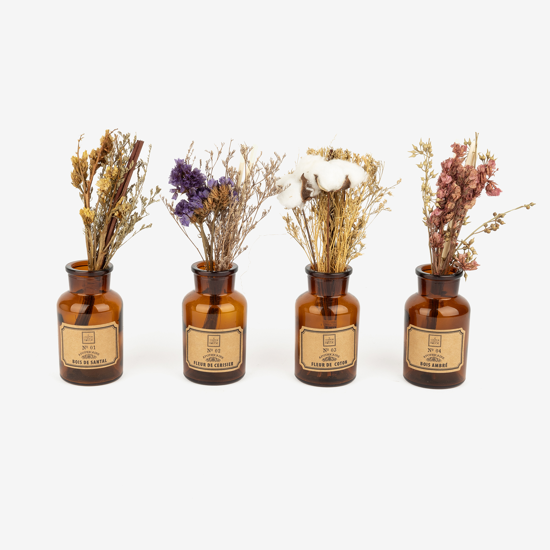 Ambientador en mikado con flores secas 100ml en varios aromas
