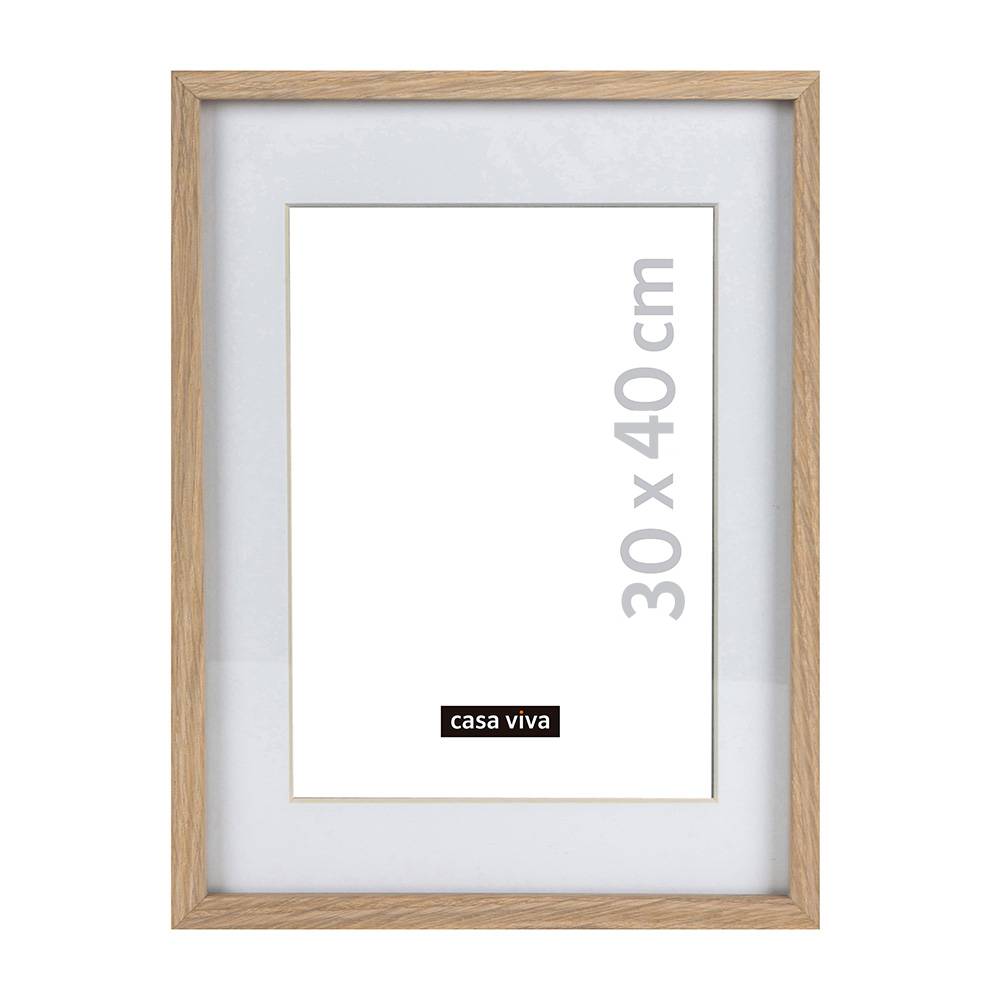 Marco de fotos madera natural 30x40cm