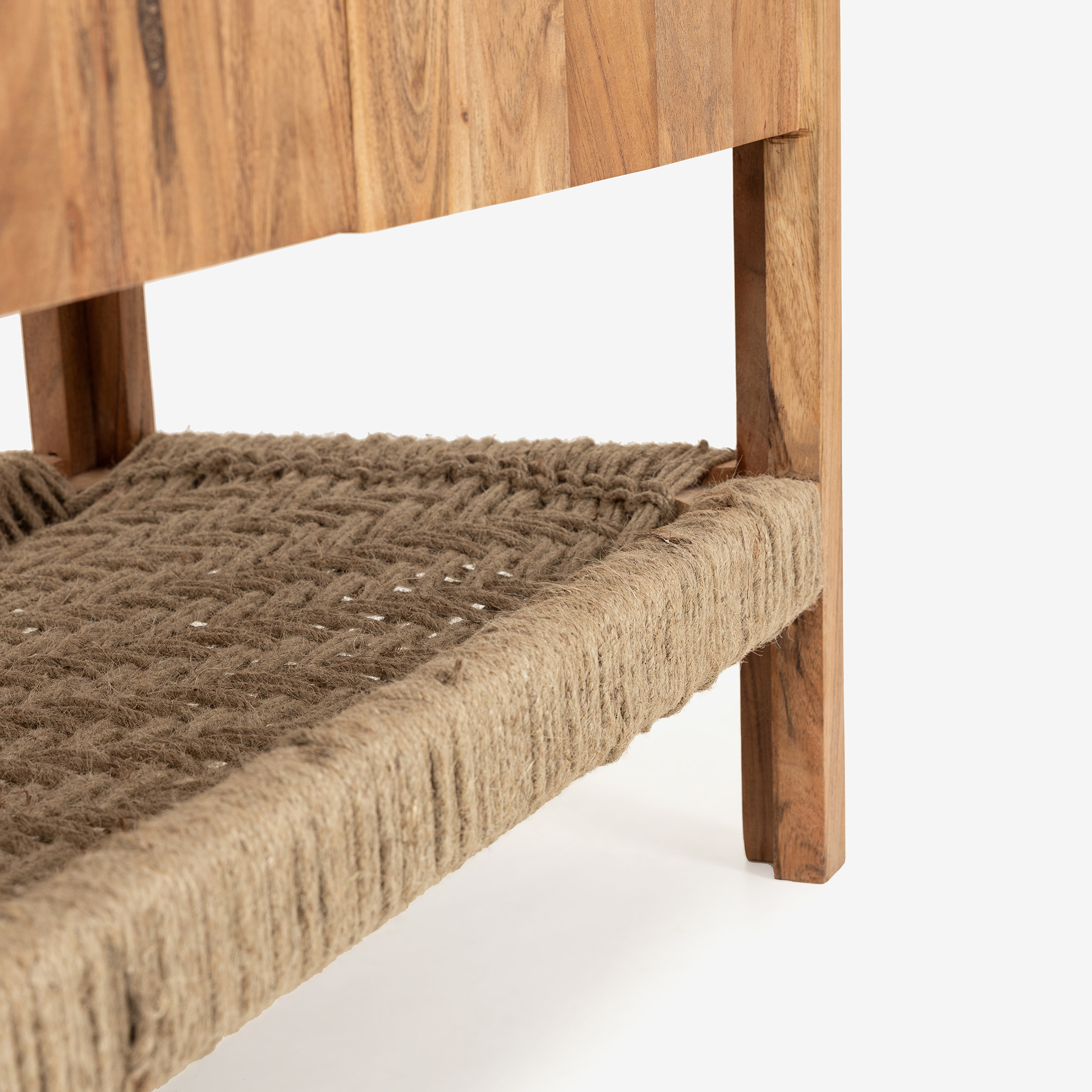 Aparador de madera de acacia con estante Bolt 180x45x80cm Clau&Chloe