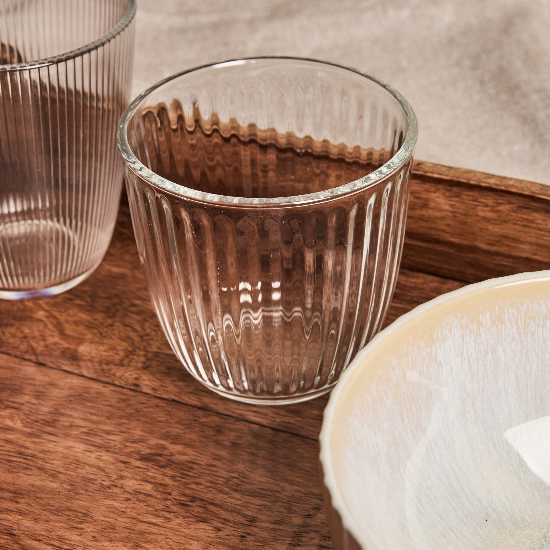 Vaso de cristal transparente Line 29cl