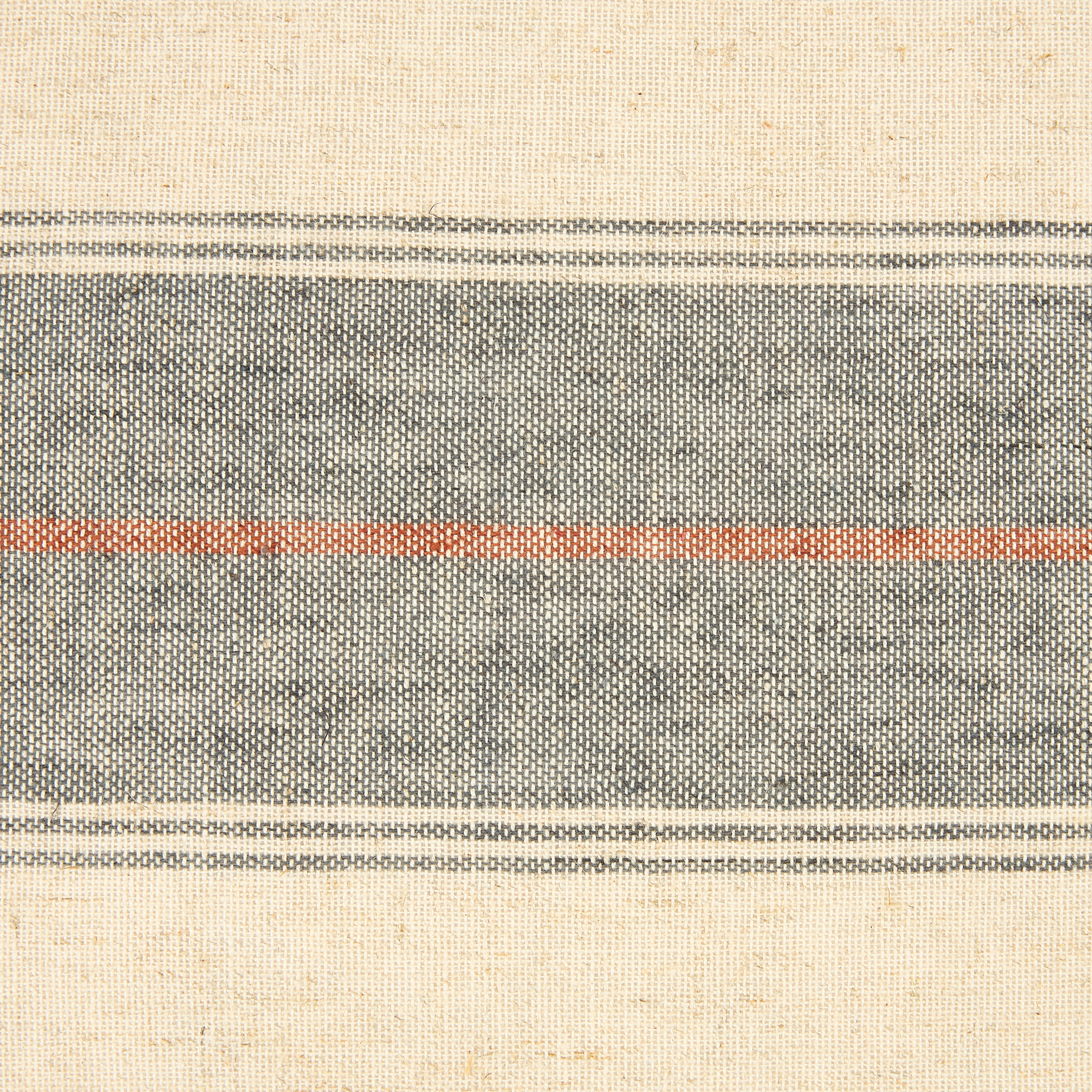 Funda de cojín de lino rayas Yuma 45x45cm