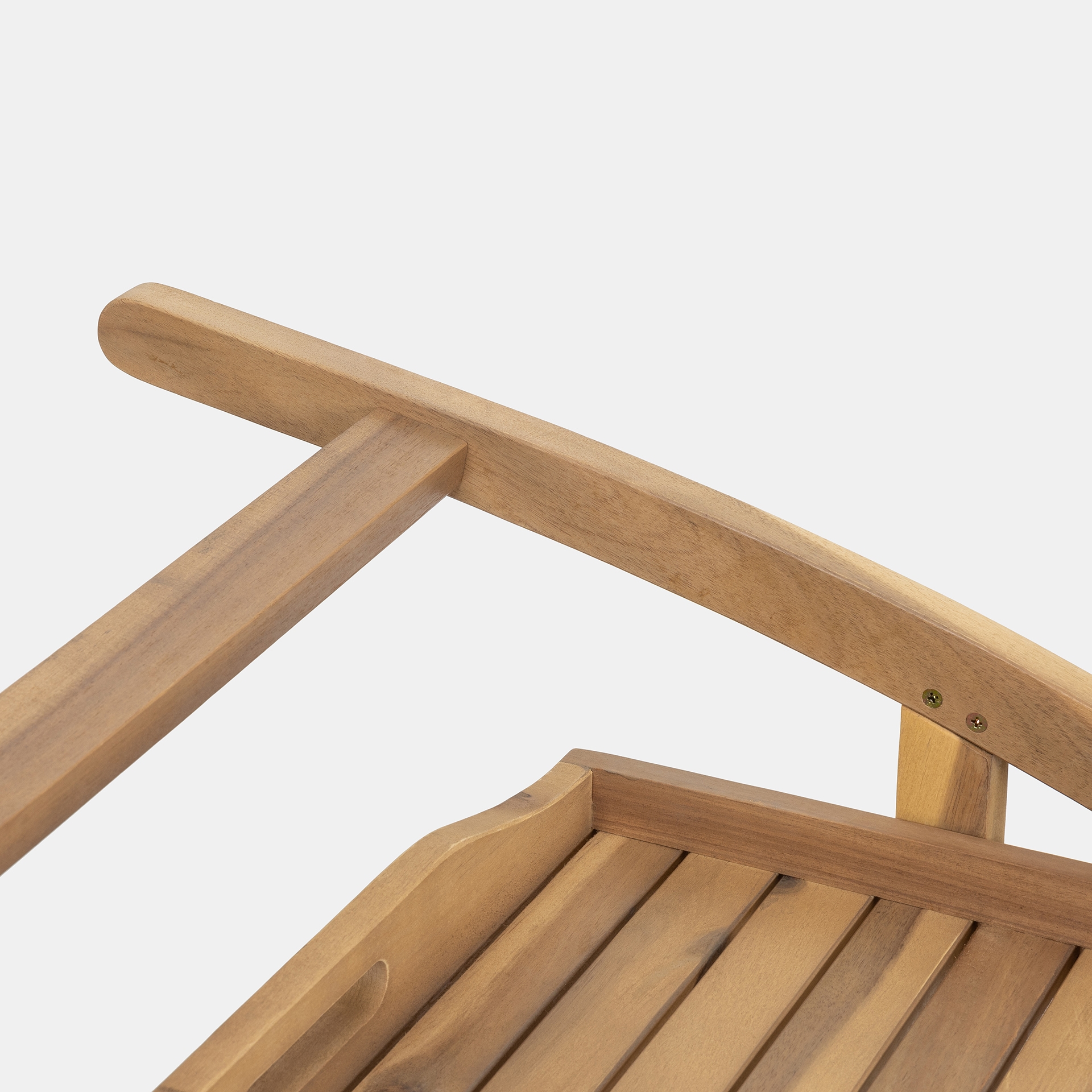 Camarera con ruedas de madera acacia Mykonos 105x56x78 cm