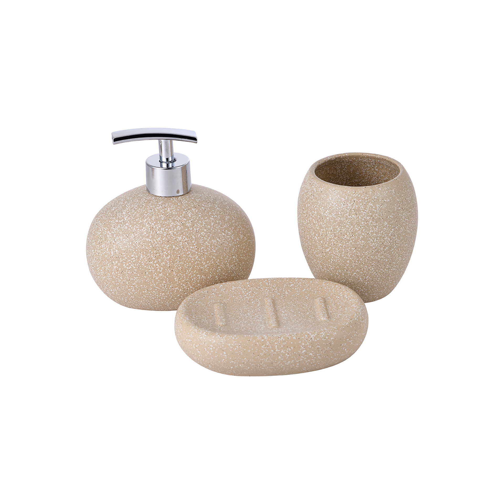 Set de 3 accesorios de ba&ntilde;o de cer&aacute;mica Benetton - Bergner