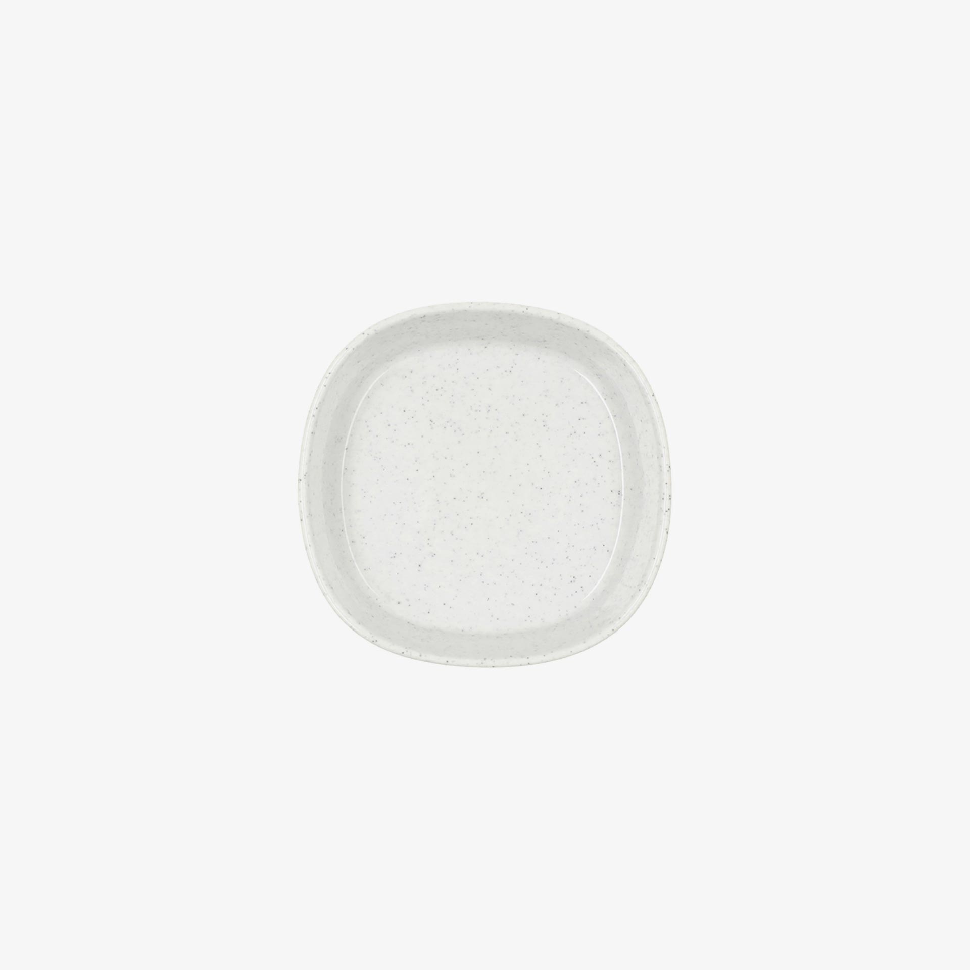 Bol moteado de cer&aacute;mica blanca Orizon &Oslash;11,5cm