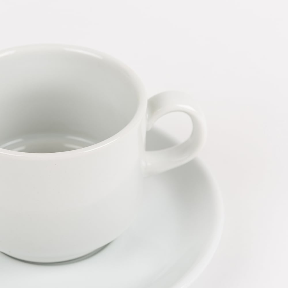 Taza de t&eacute; de porcelana blanca Cantina 25cl