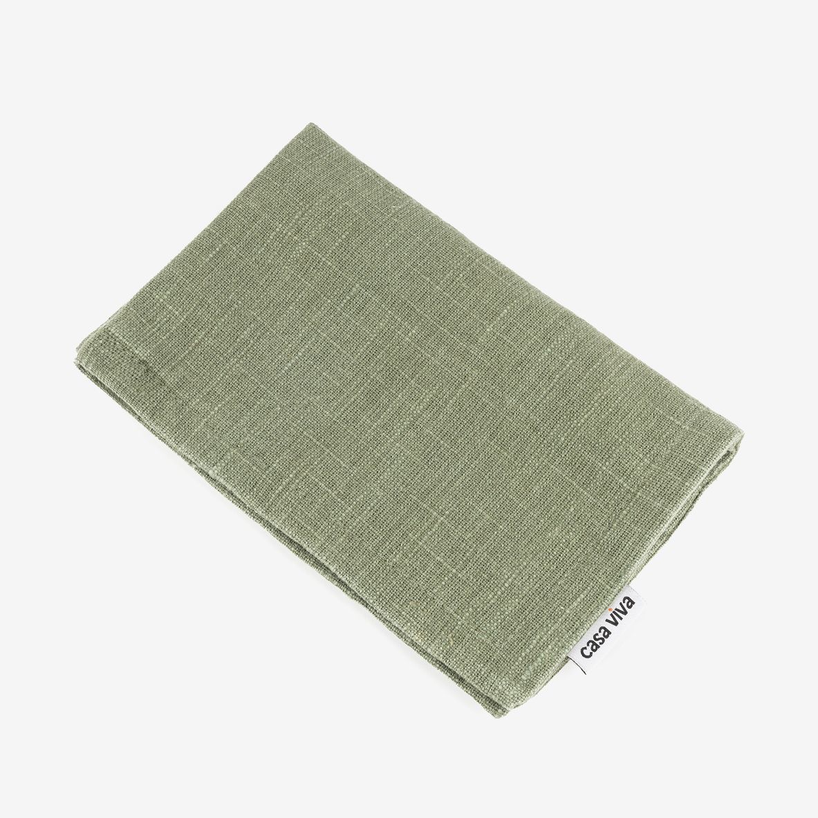 Funda de cojín de algodón verde Frida 30x45cm