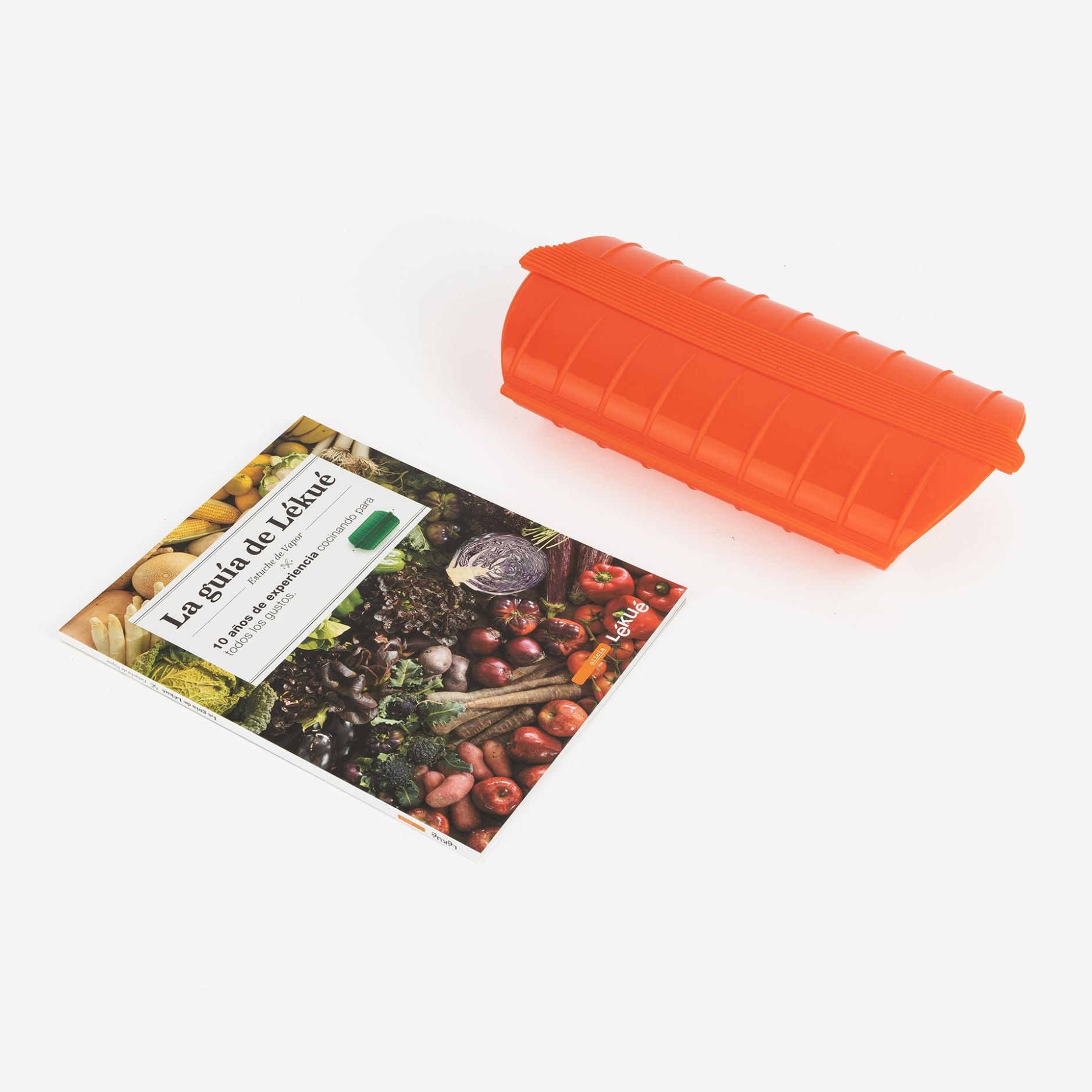 Estuche de vapor de silicona para 1-2 personas con libro de recetas - L&eacute;ku&eacute;
