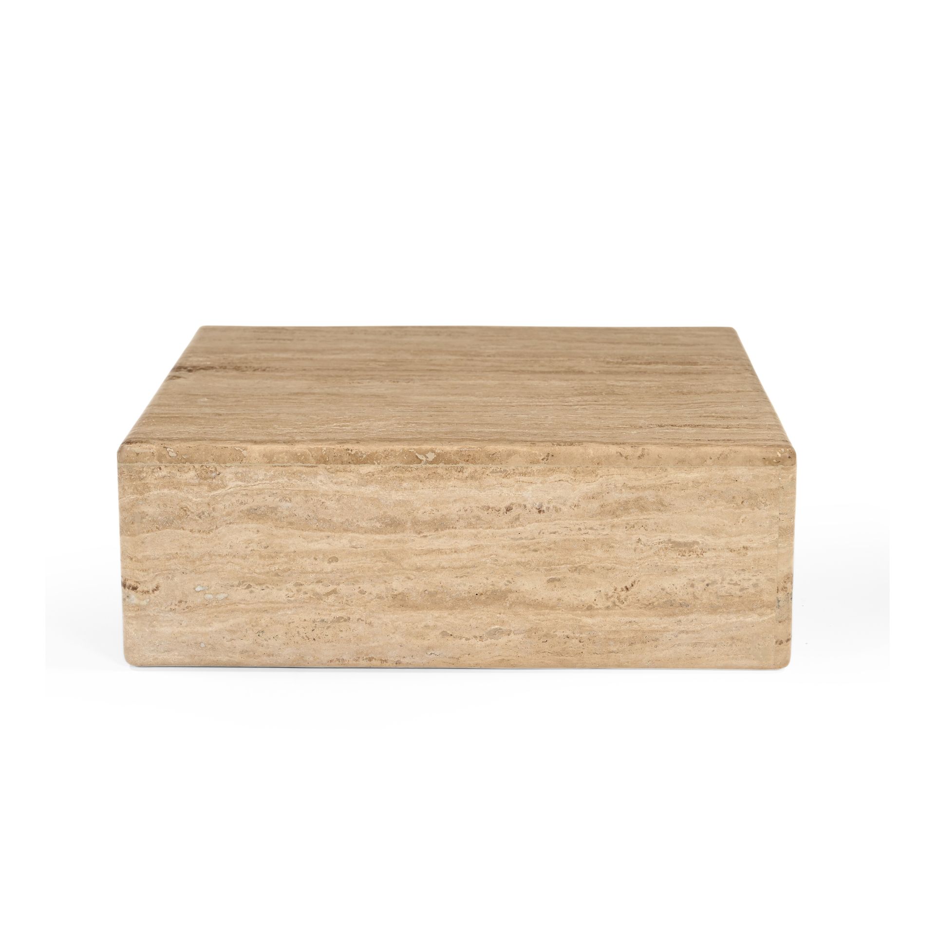 Mesa de centro de mármol Travertine 54x54x19cm Clau&Chloe