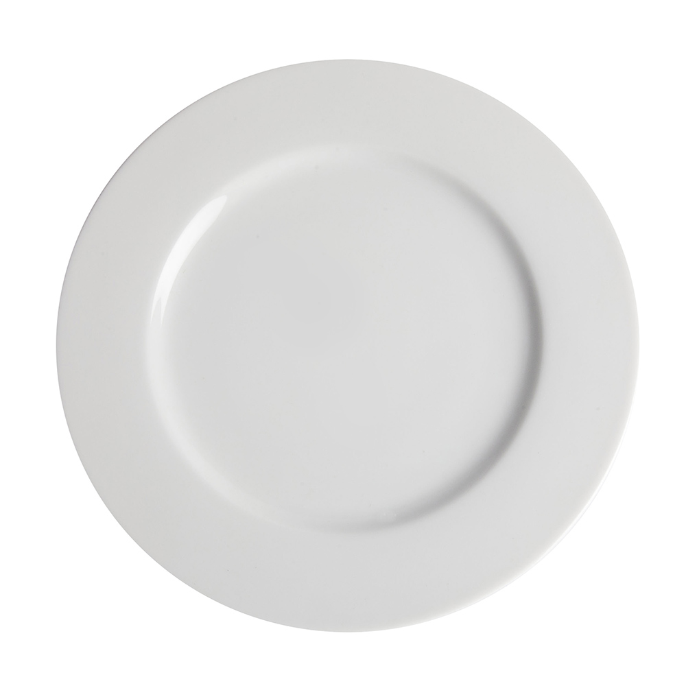 Plato llano de porcelana White Carol 27cm