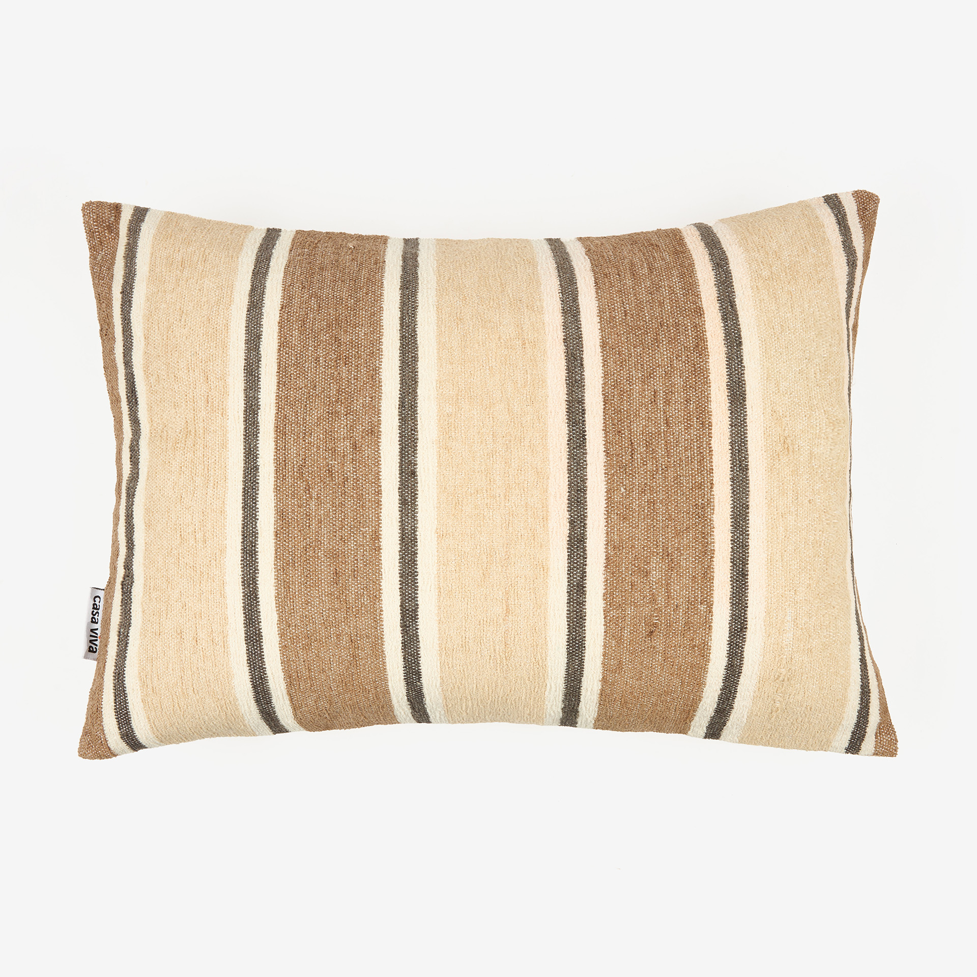 Funda de coj&iacute;n de chenilla rayas Bahar 30x45cm