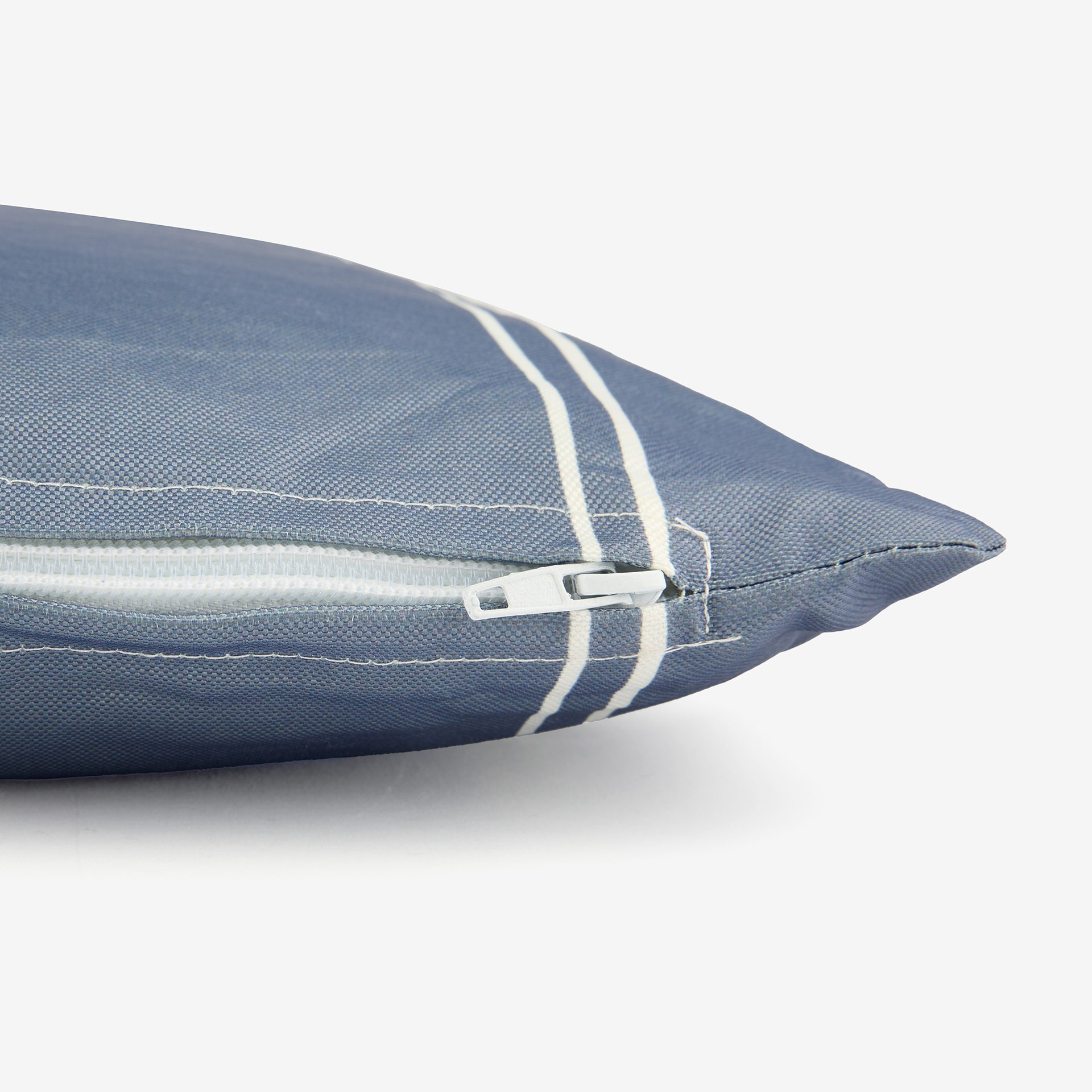 Cojín de exterior azul Rayas 43x43cm