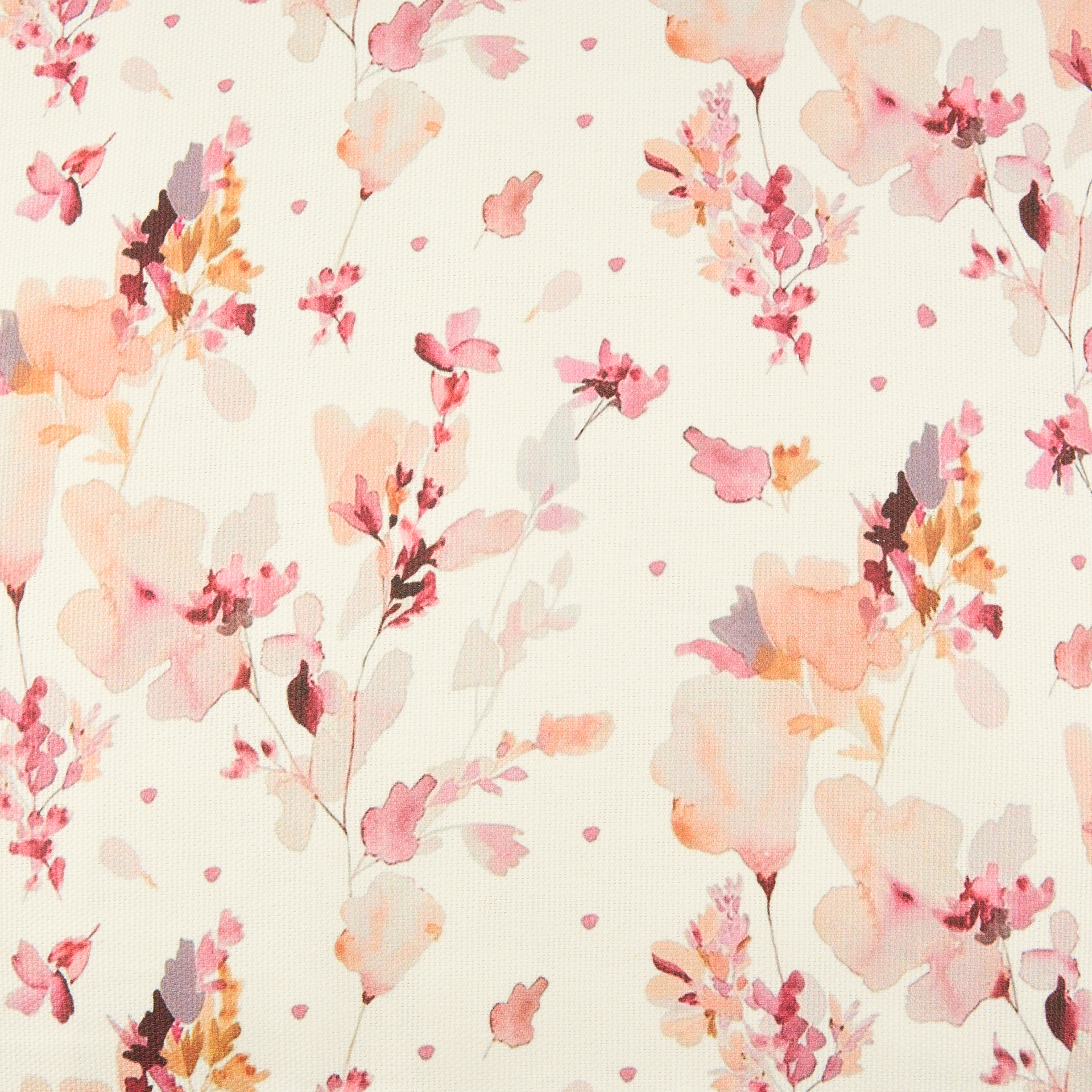 Funda de cojín de algodón cuadrada rosa Florisa 45x45cm