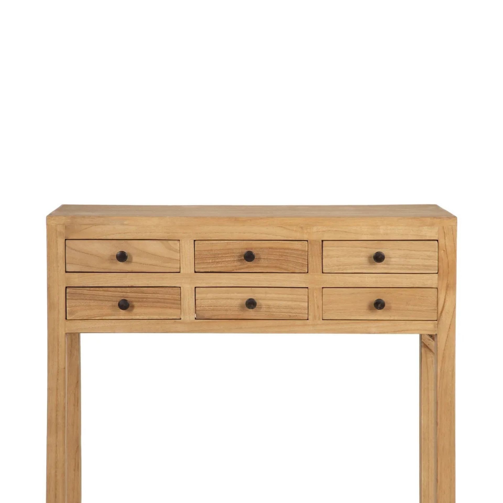 Consola de madera de mindi 85x26x85cm