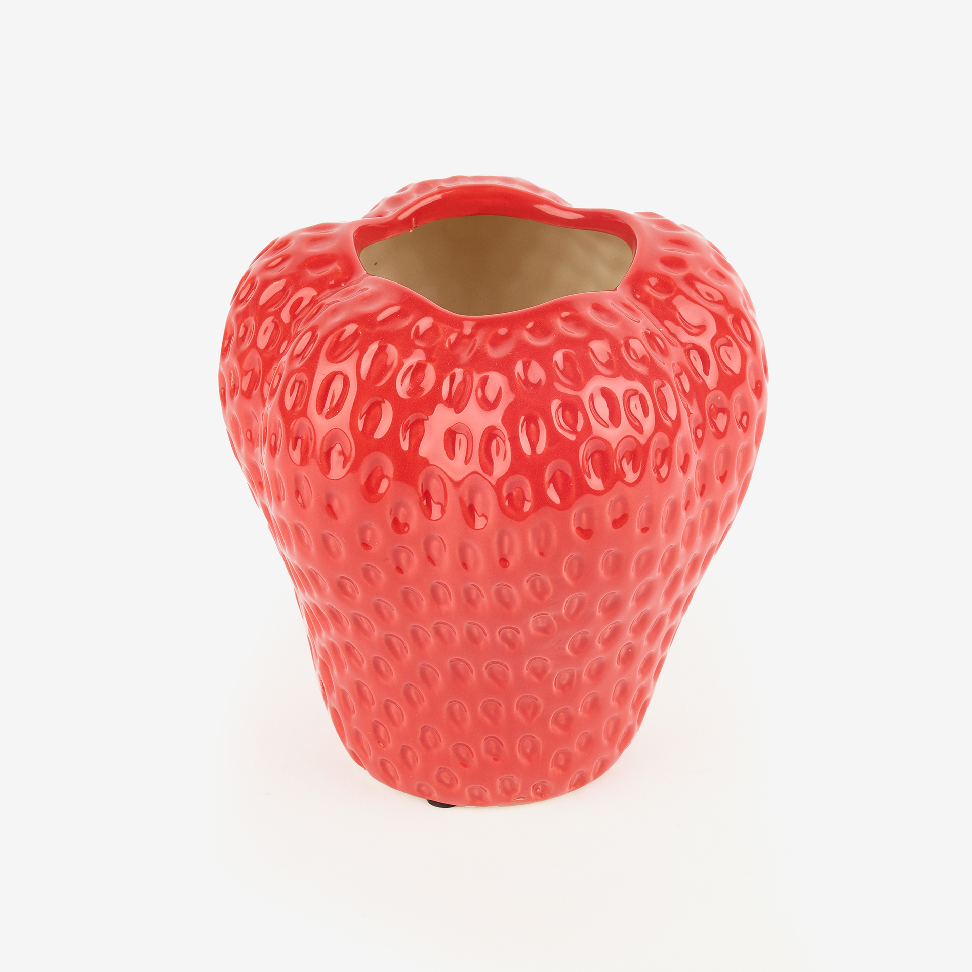 Jarrón de cerámica rojo Berry 17x16x16cm