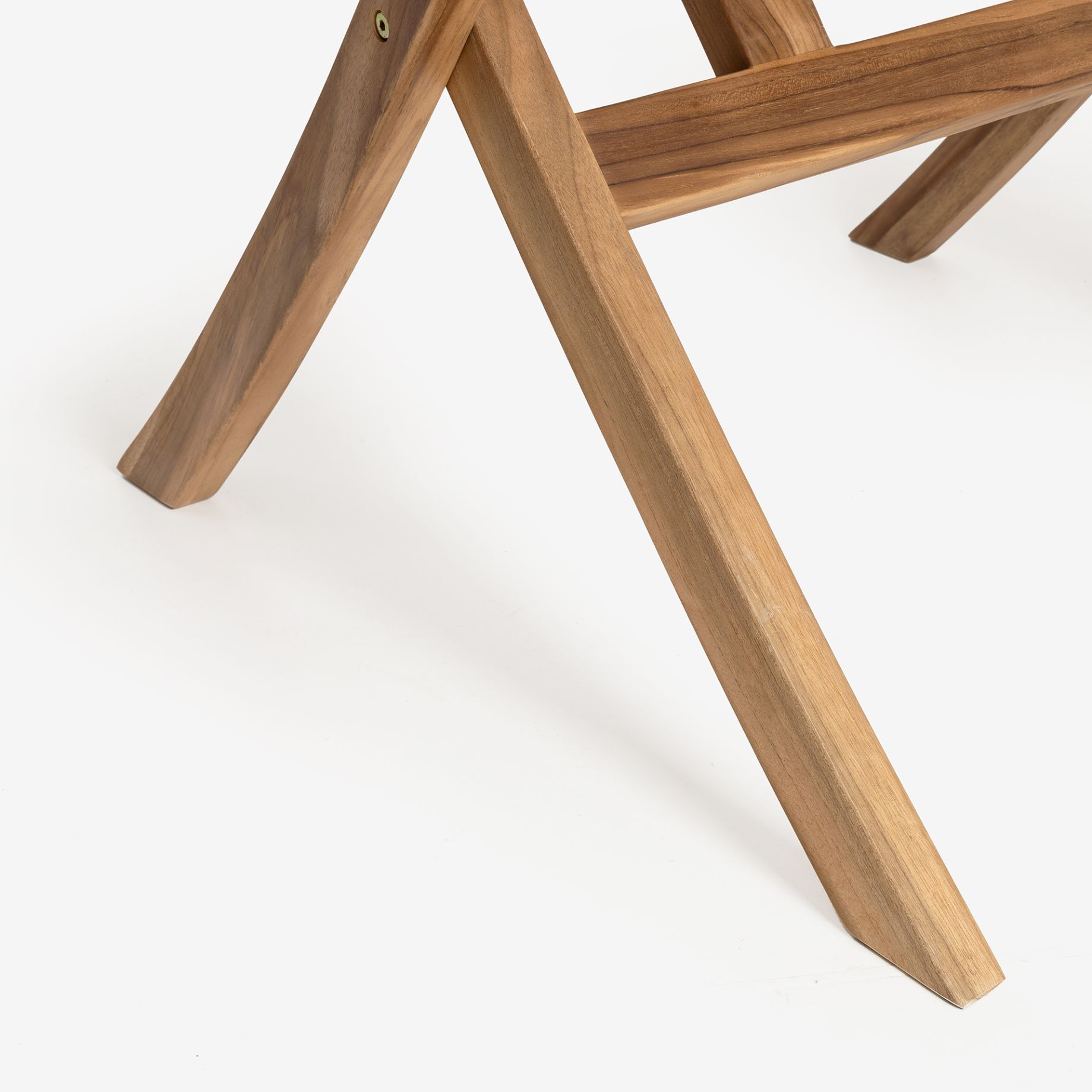 Mesa redonda de madera de teca &Oslash;110x75cm