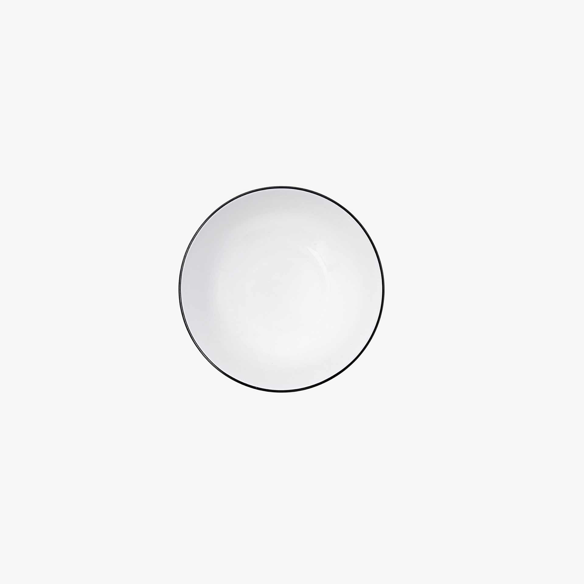 Bol de porcelana con filo negro Oslo 15cm