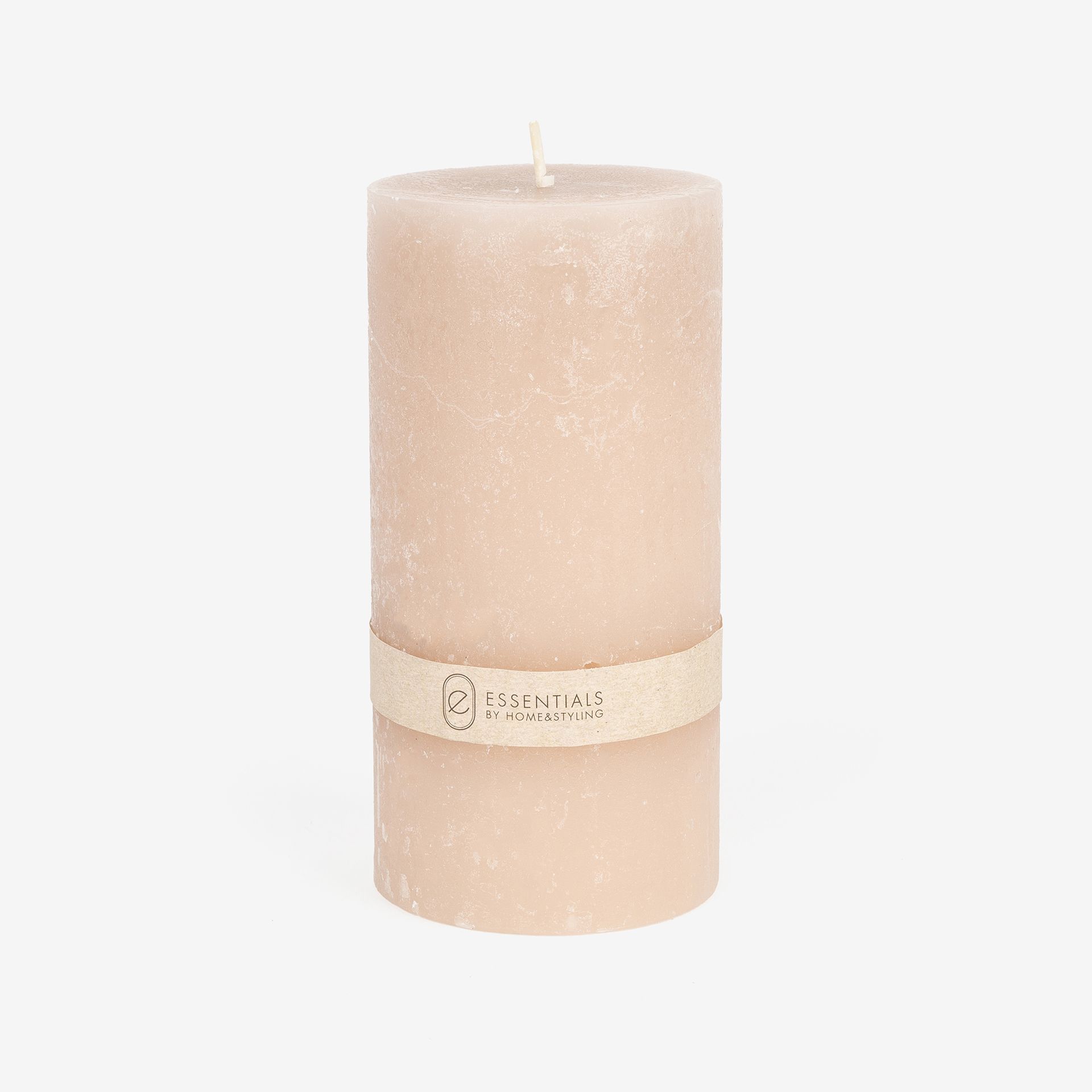Vela decorativa rosa claro Kanea Ø7x14cm