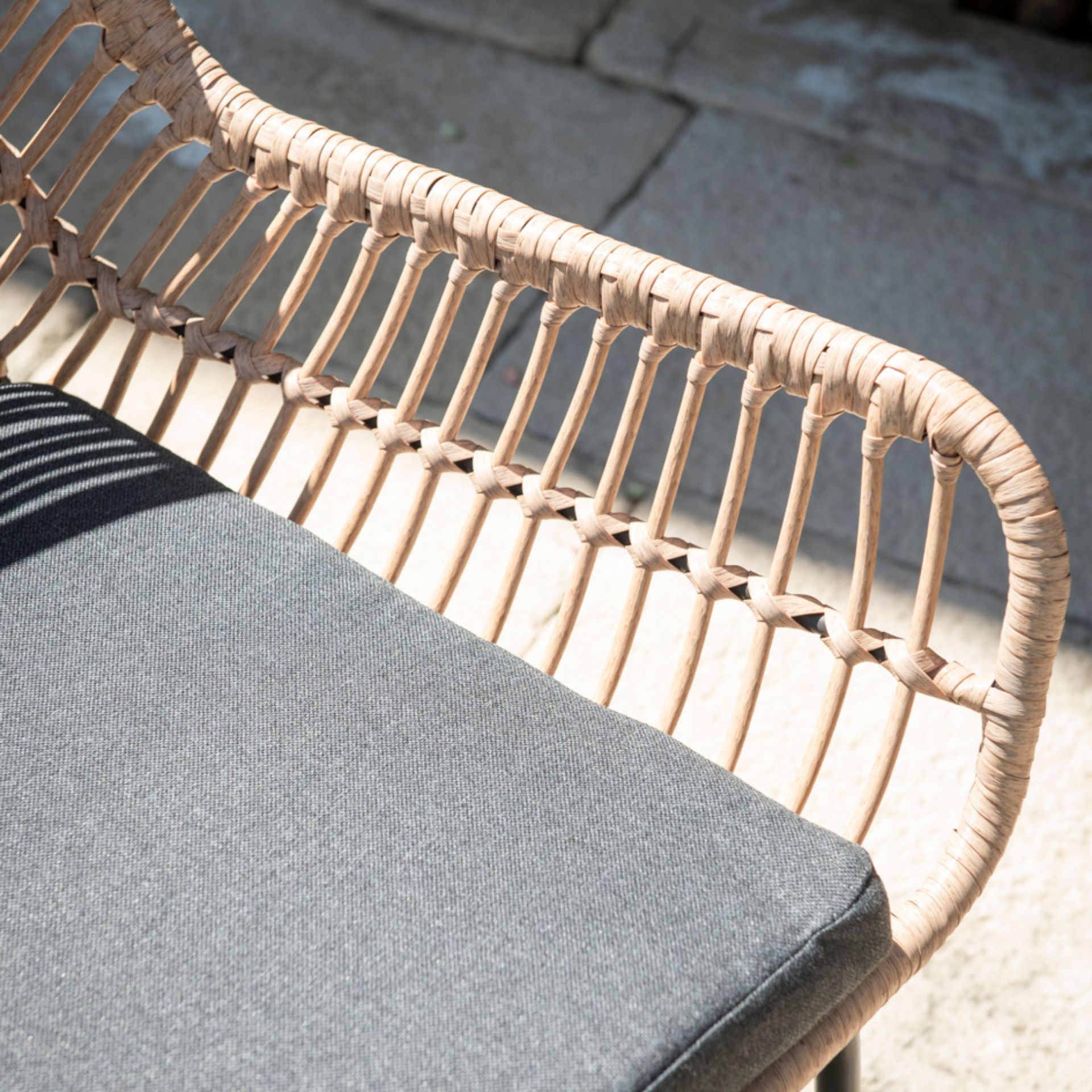 Set de jardín de 4 piezas de ratán sintético Hawai