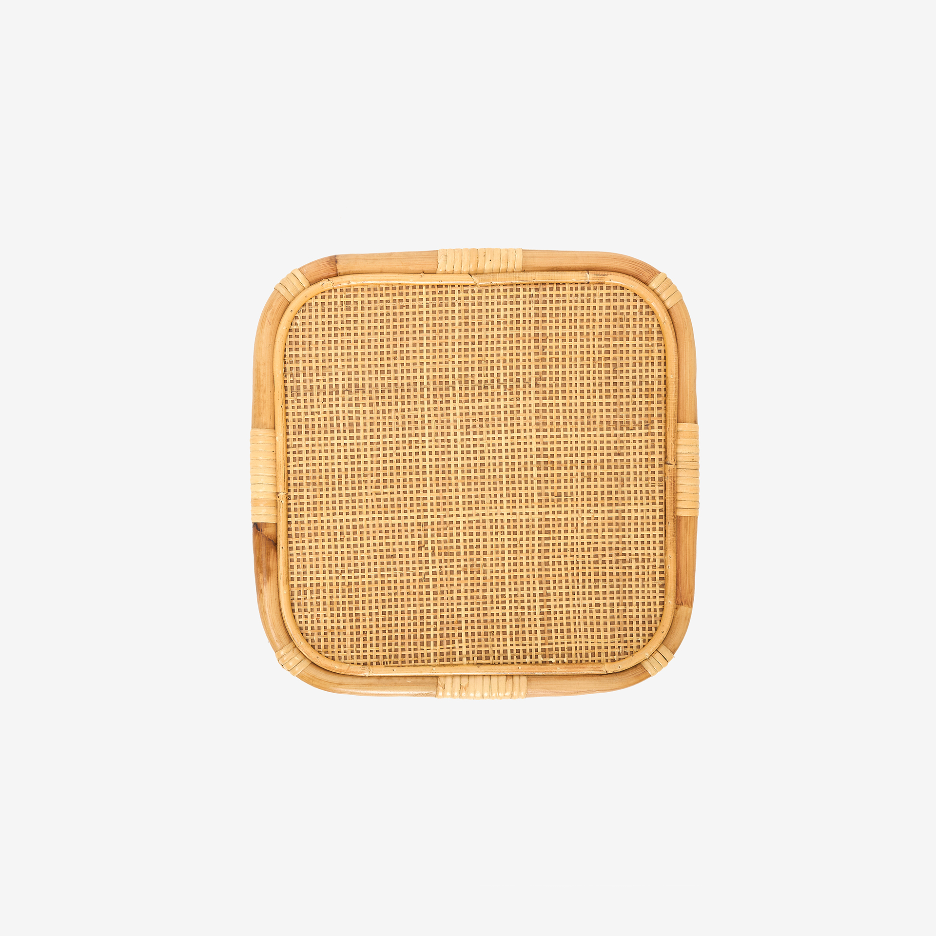 Mesa auxiliar de rat&aacute;n Delos 35x35x45cm