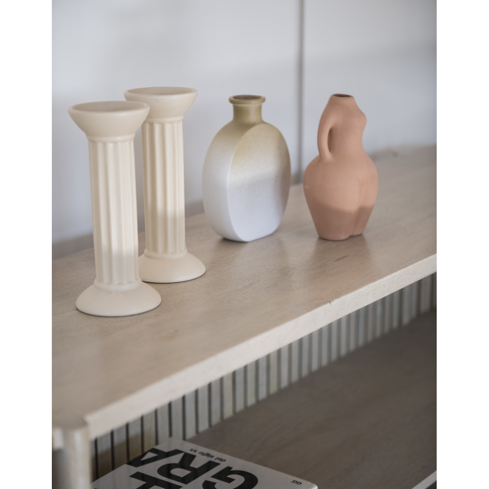 Jarrón de cerámica románico Pilier pale 12cm Clau&Chloe