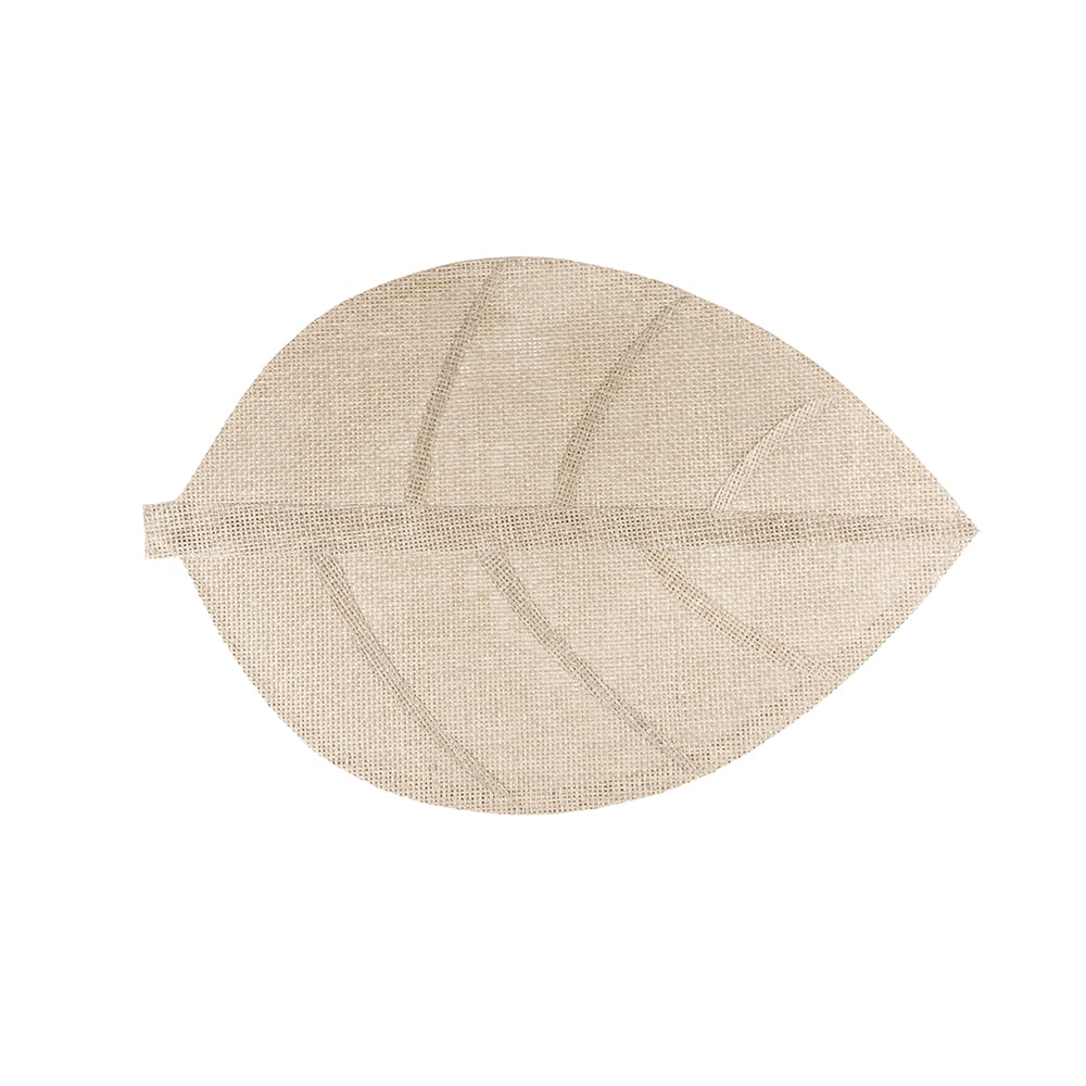 Mantel individual hoja marr&oacute;n 33x50cm