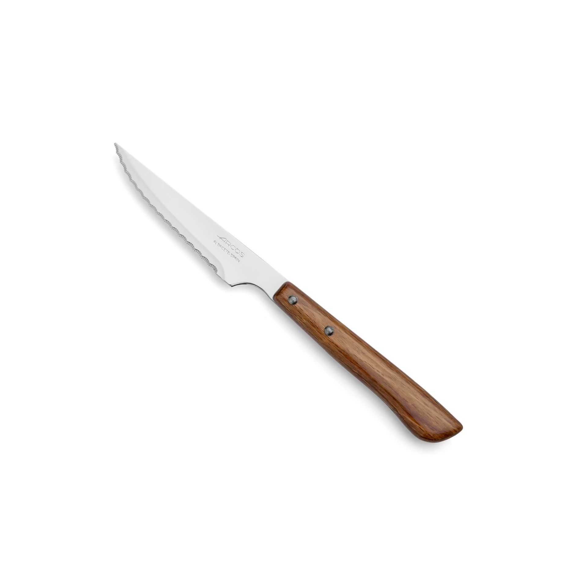 Cuchillo de mesa chuletero con mango de madera 21cm - Arcos