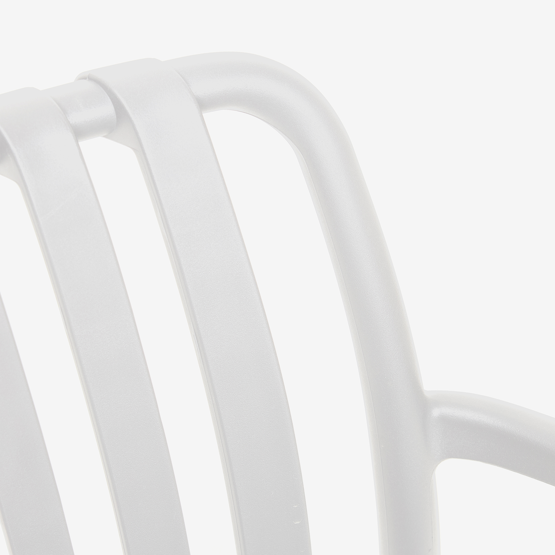 Silla de jard&iacute;n apilable de polipropileno blanca Happel 59x55x81cm