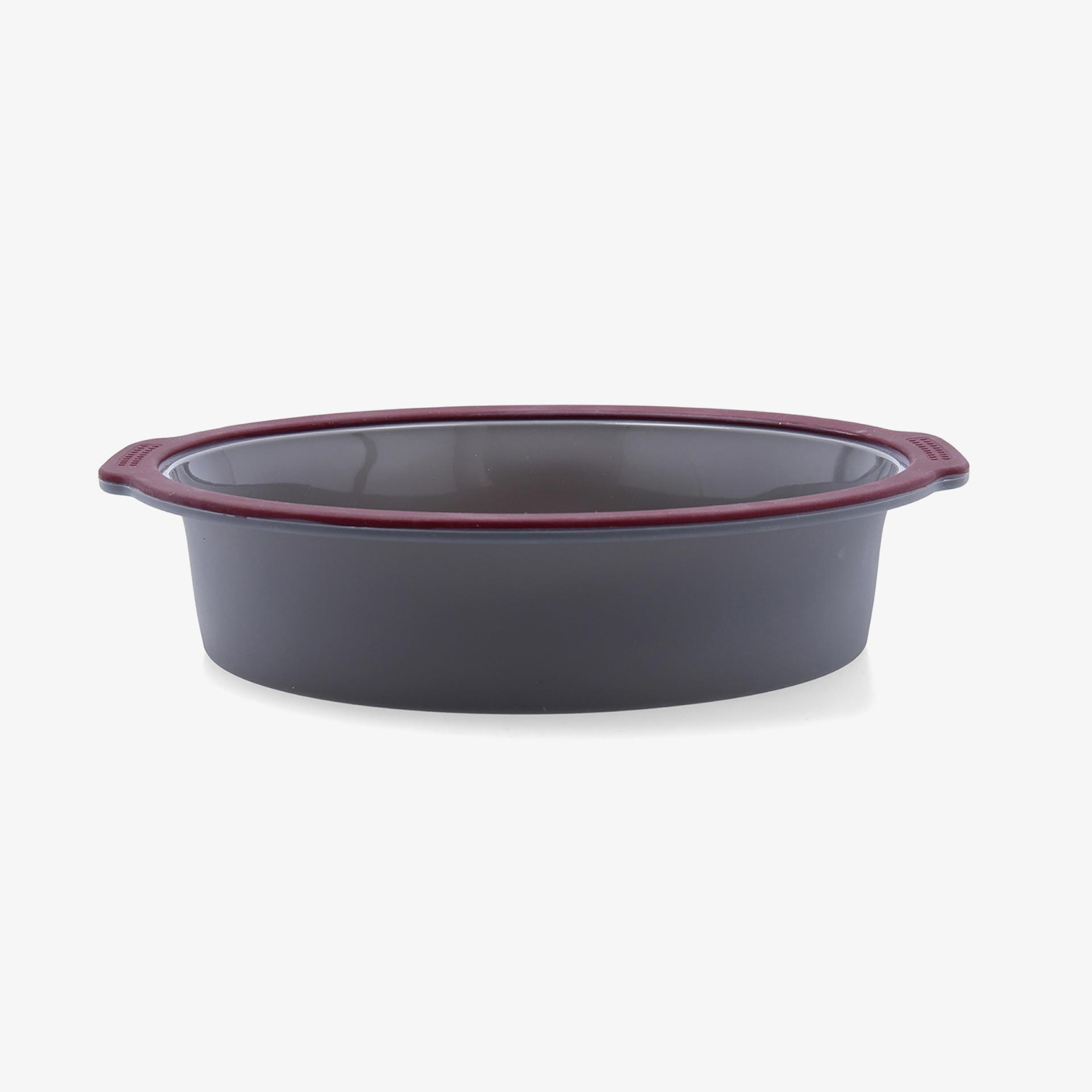 Molde redondo rojo de silicona Scarlet 26x27cm