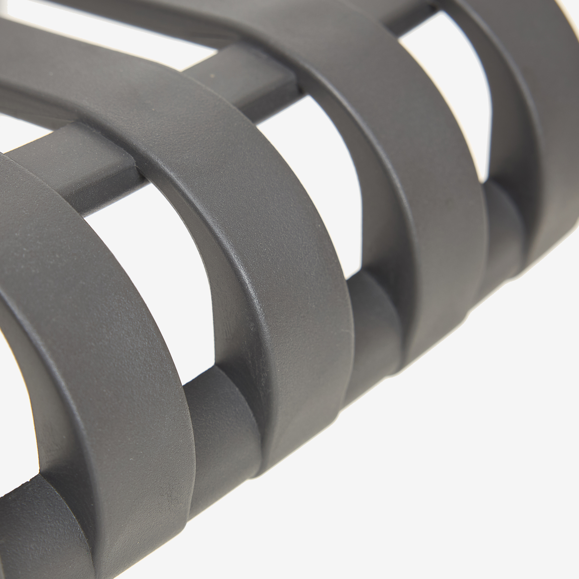 Silla de jard&iacute;n apilable de polipropileno gris Happel 59x55x81cm