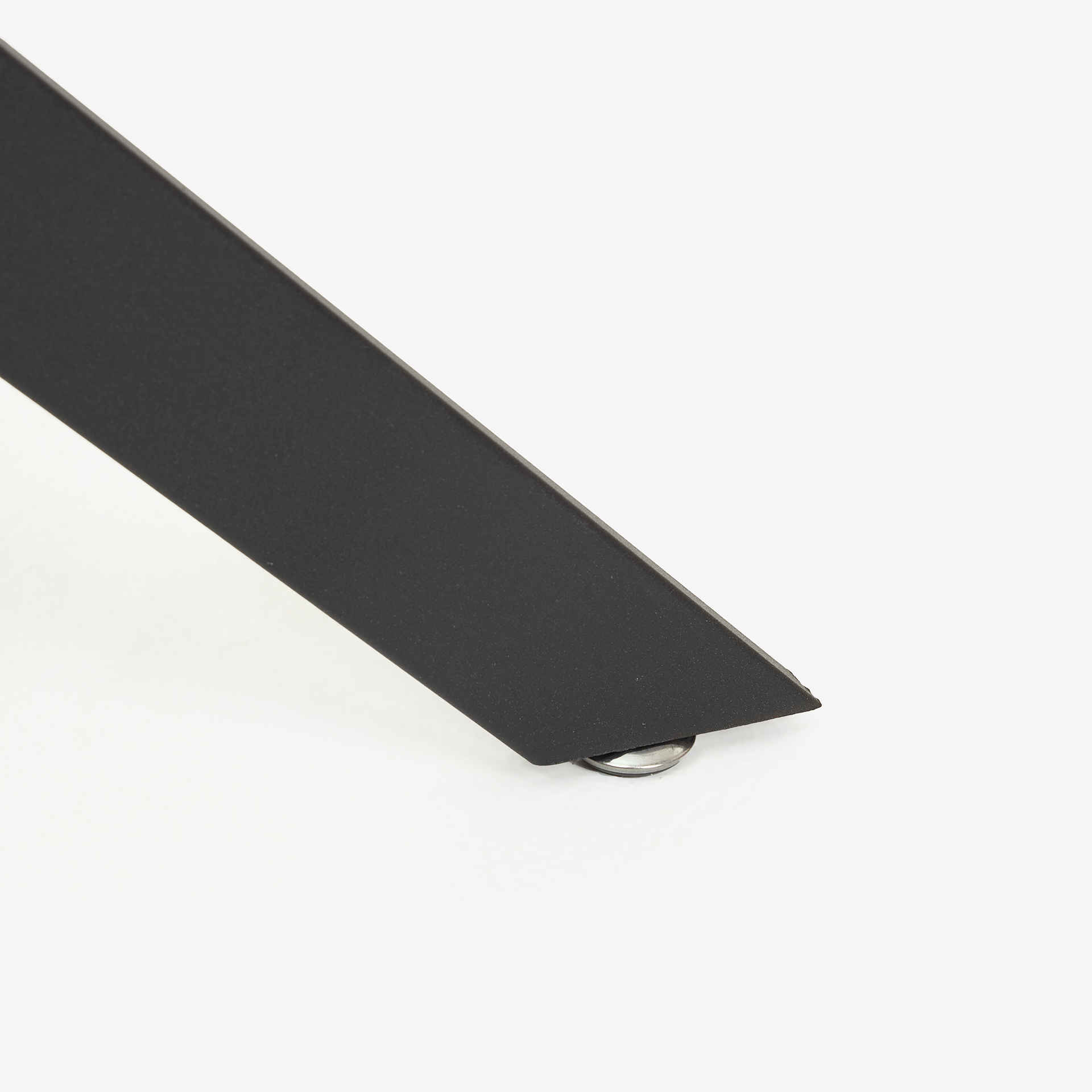 Mesa de comedor de cristal con patas de metal Fita Ø120x75cm