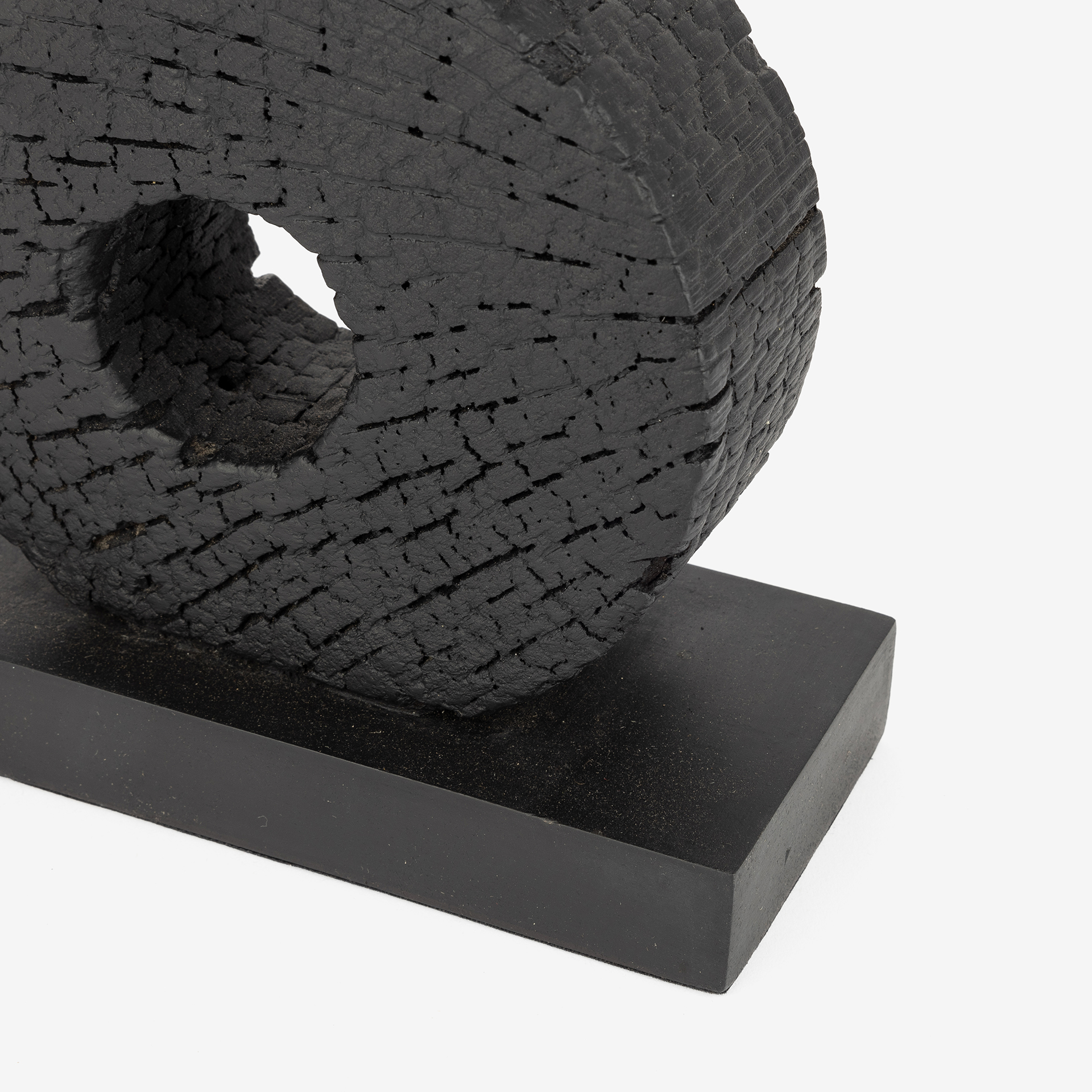 Portavelas de madera de mango y metal Circle 19x8x21cm