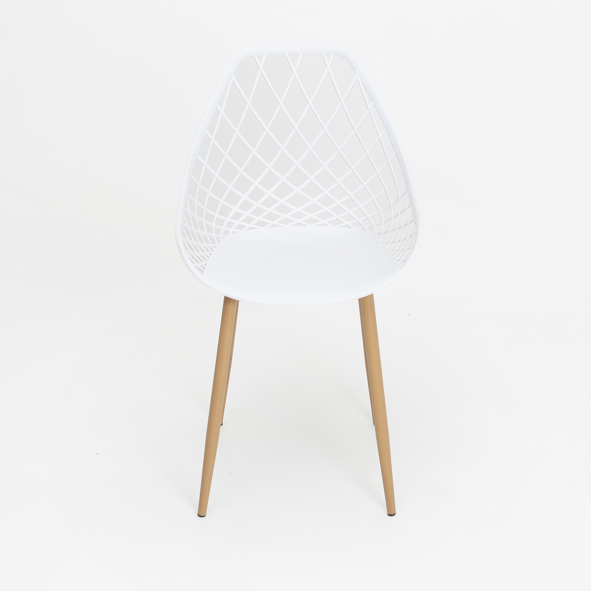 Silla de de comedor blanca Cascais 48x54x82 cm